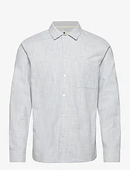 Anerkjendt - AKKURT L/S SLUB SHIRT - lininiai marškiniai - baby blue - 0