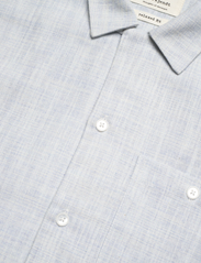 Anerkjendt - AKKURT L/S SLUB SHIRT - lininiai marškiniai - baby blue - 3
