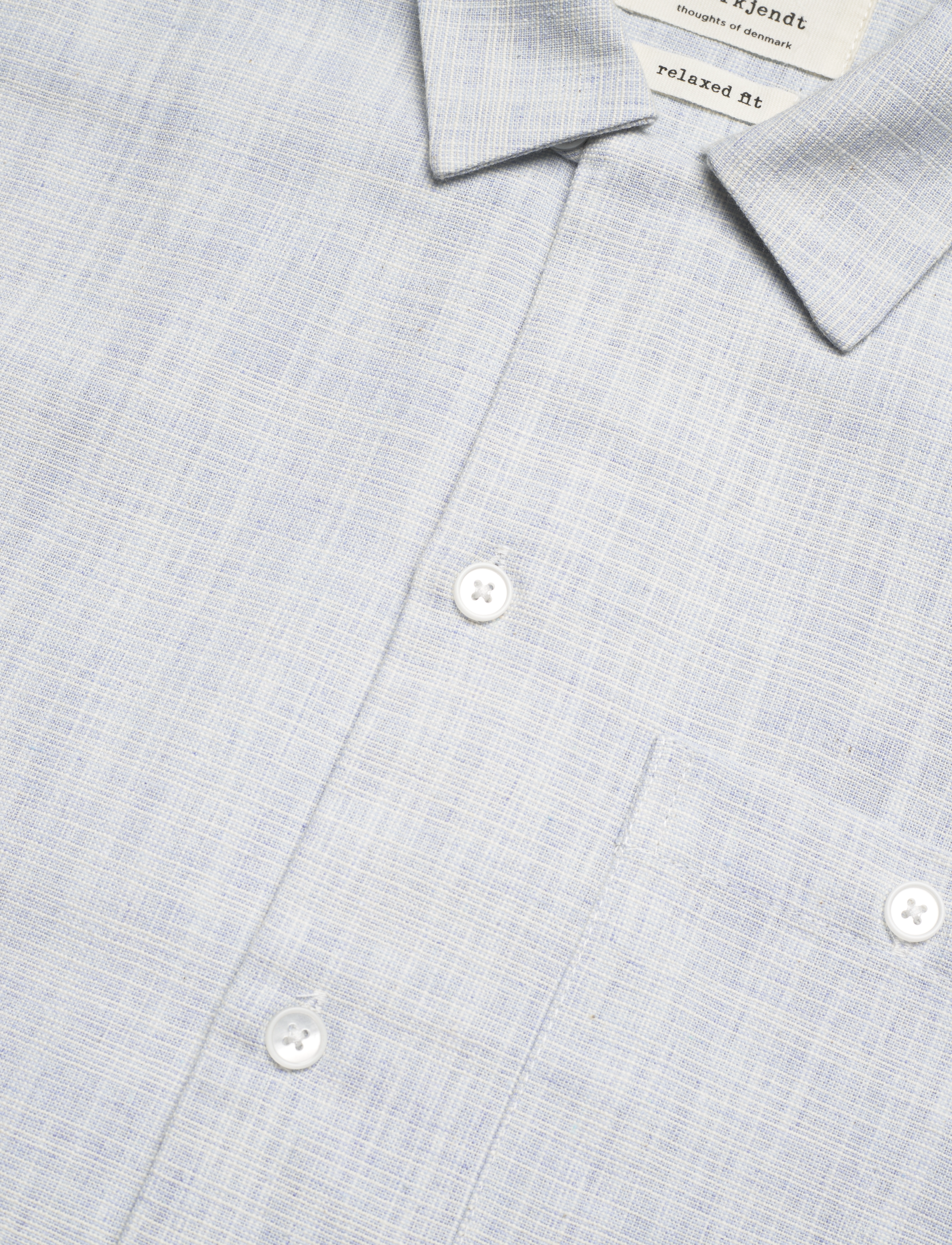 Anerkjendt - AKKURT L/S SLUB SHIRT - baby blue - 3