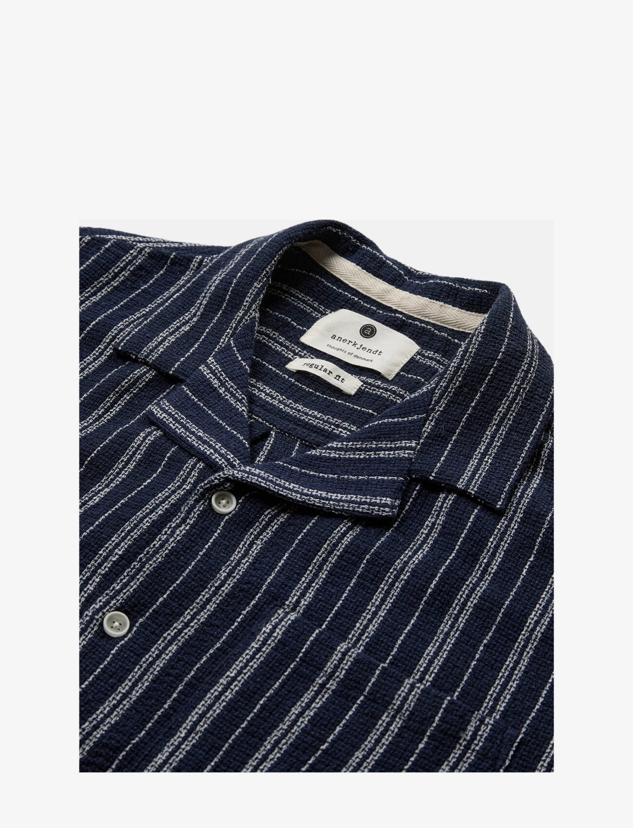 Anerkjendt - AKLEO S/S DOBBY SHIRT - sky captain - 2