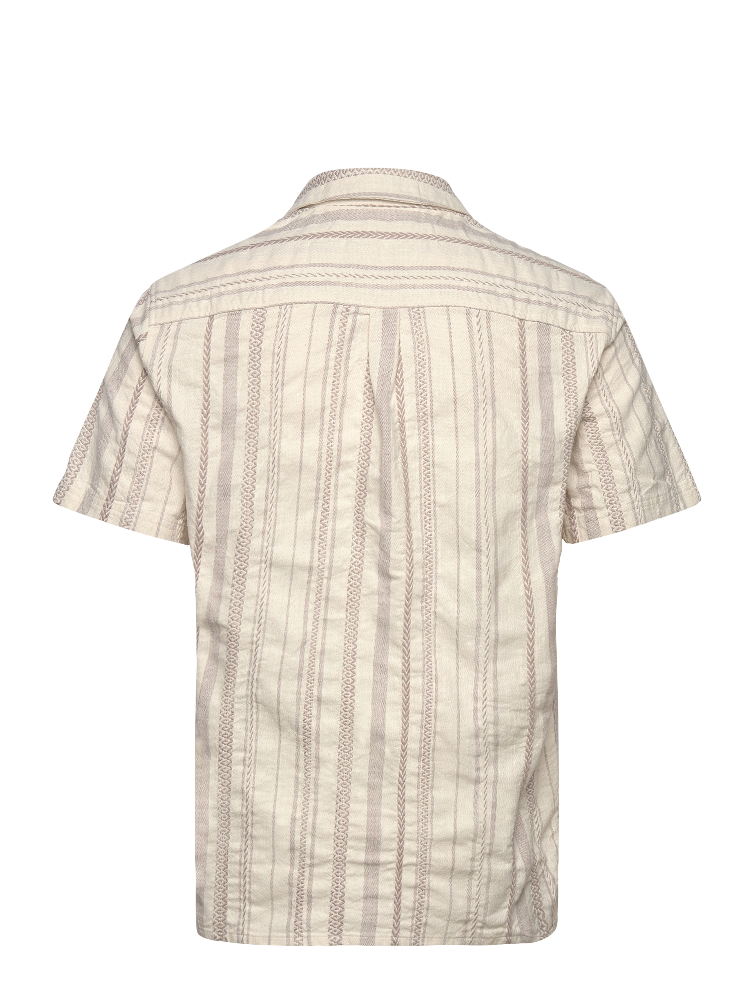 Anerkjendt - AKLEON S/S COTTON SHIRT - tofu - 1