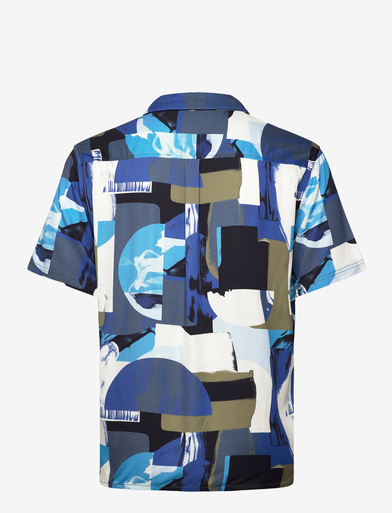 Anerkjendt - AKLEO S/S VISCOSE AOP - indian teal - 1