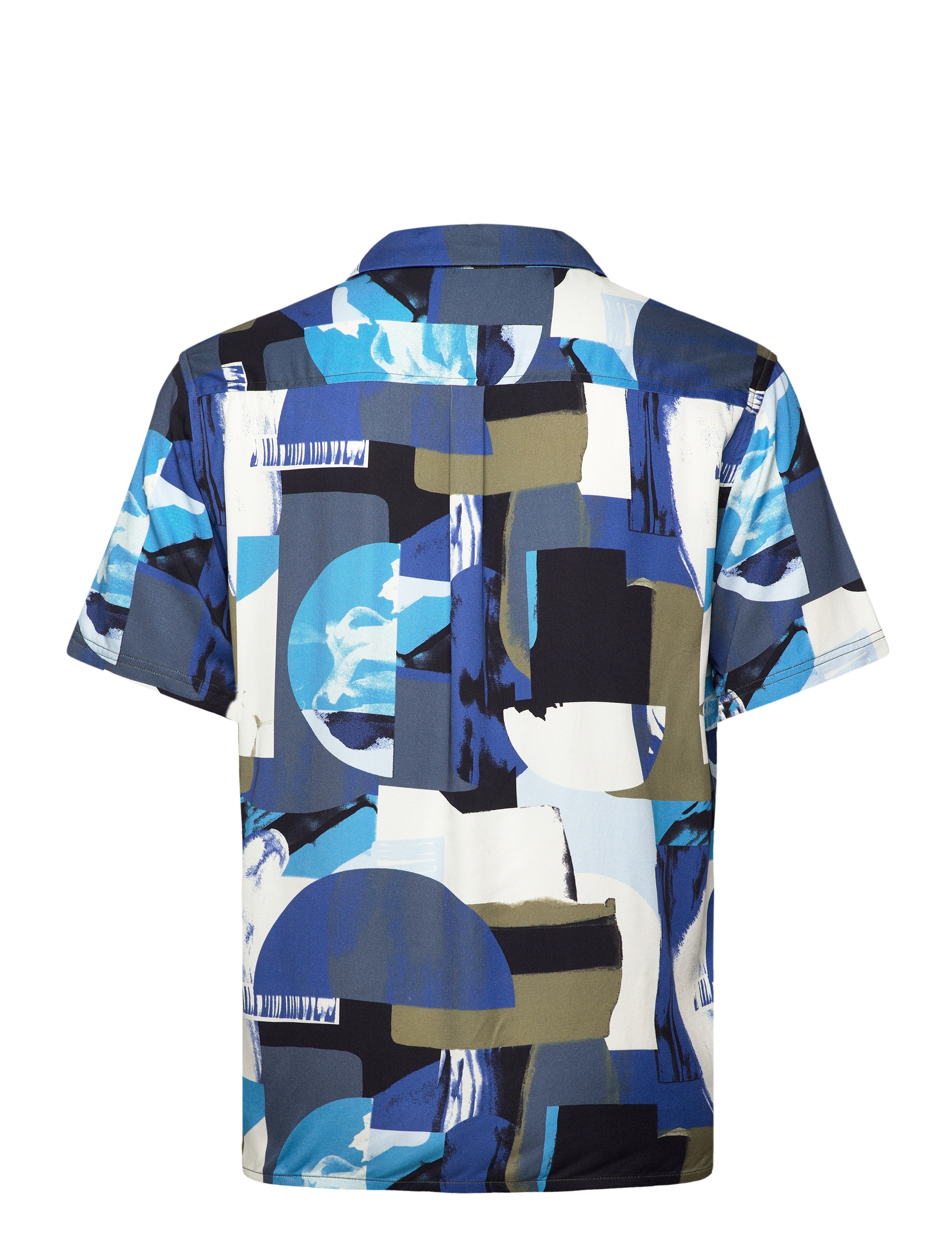 Anerkjendt - AKLEO S/S VISCOSE AOP - indian teal - 1