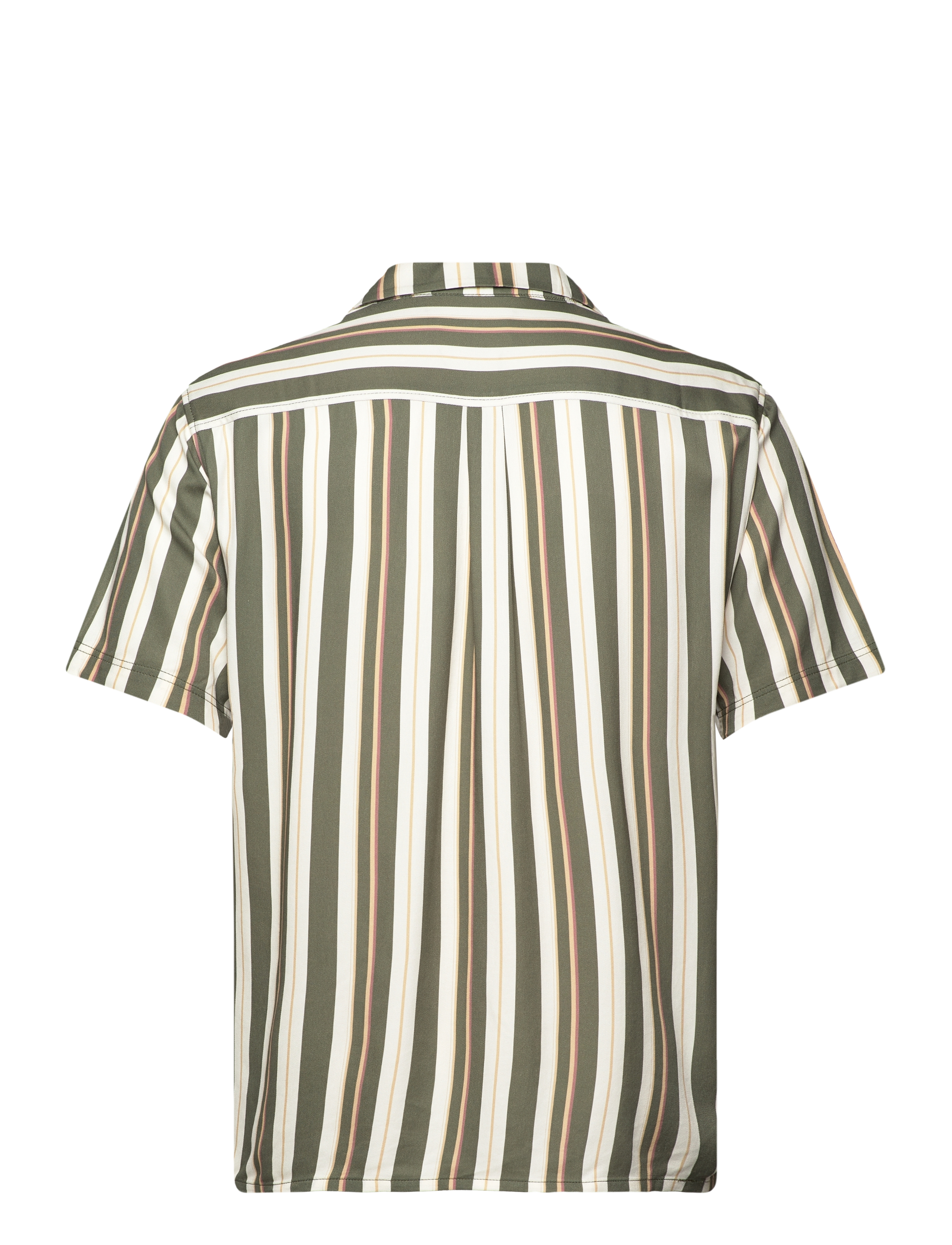 Anerkjendt - AKLEO S/S VISCOSE AOP - olivine - 1
