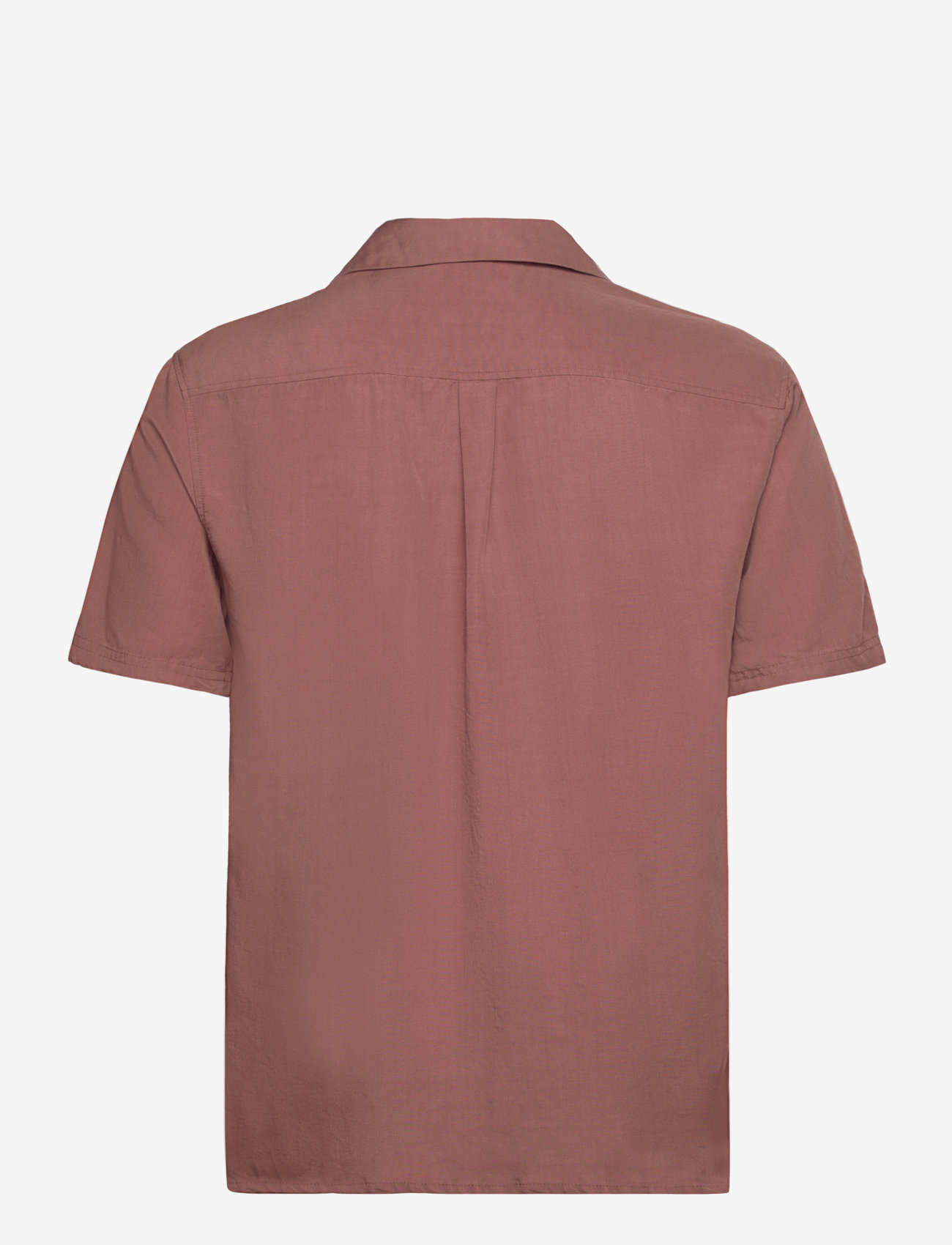 Anerkjendt - AKKURT S/S PLACKET DETAIL - cognac - 1