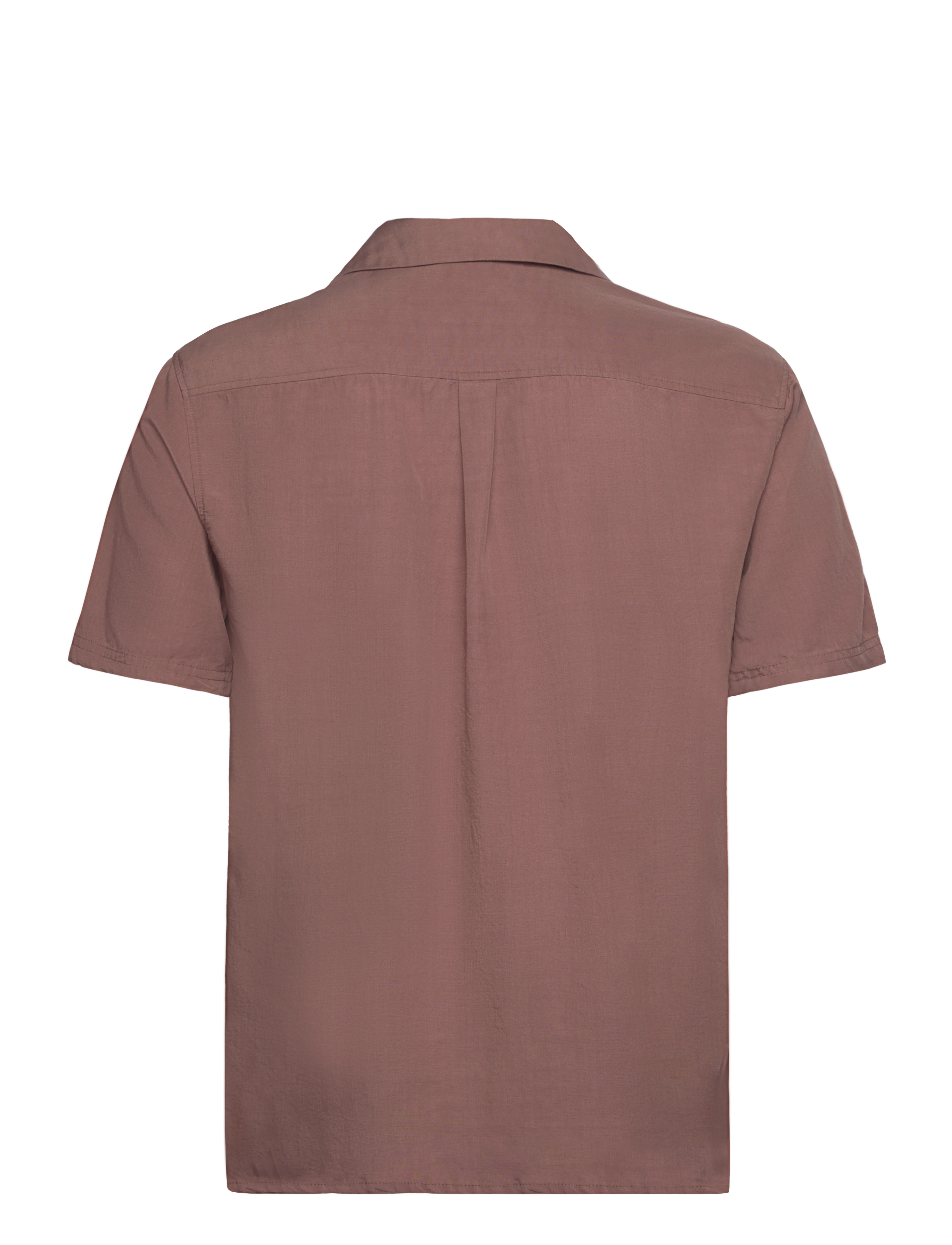 Anerkjendt - AKKURT S/S PLACKET DETAIL - cognac - 1