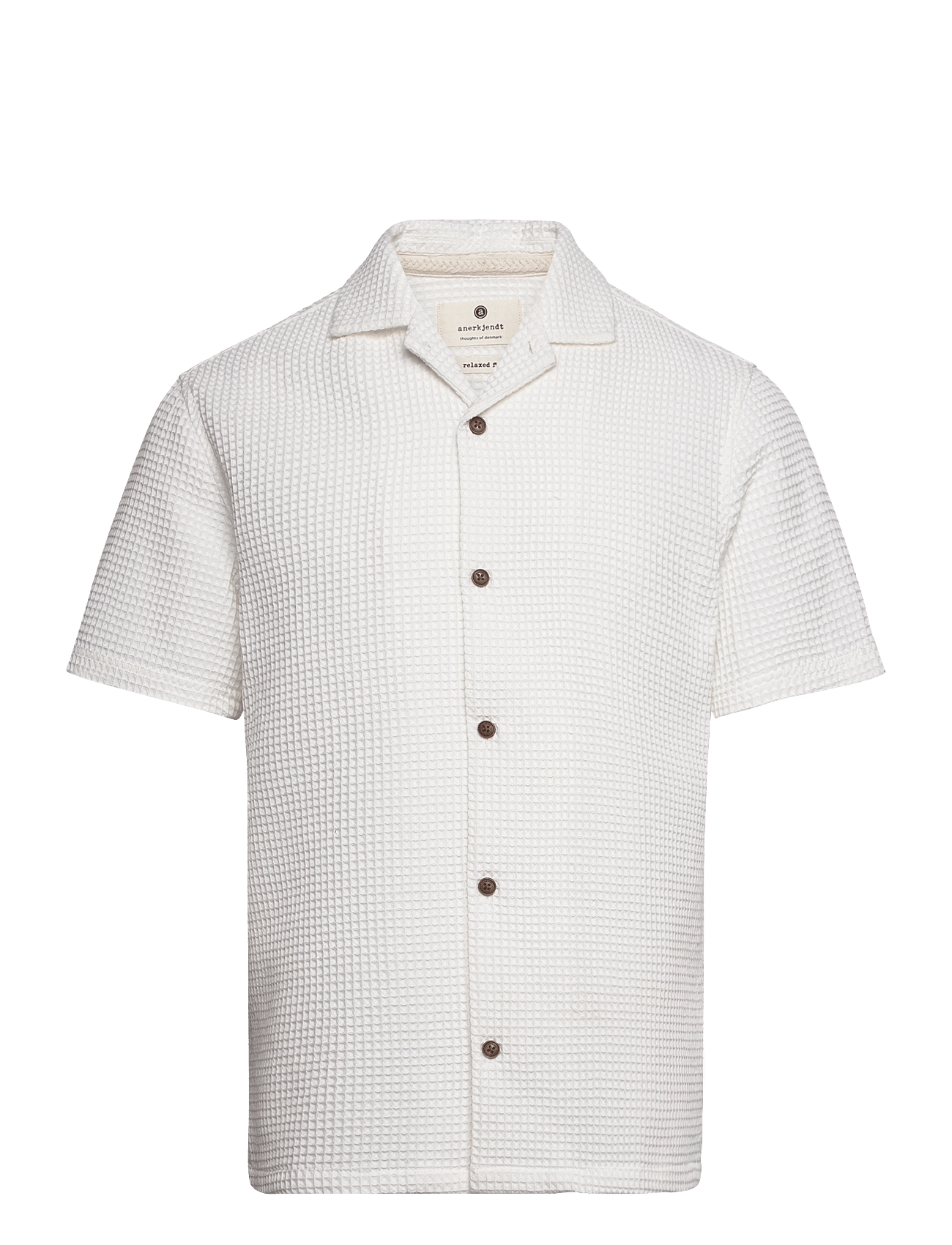 AKLEON S/S WAFFLE SHIRT - TOFU