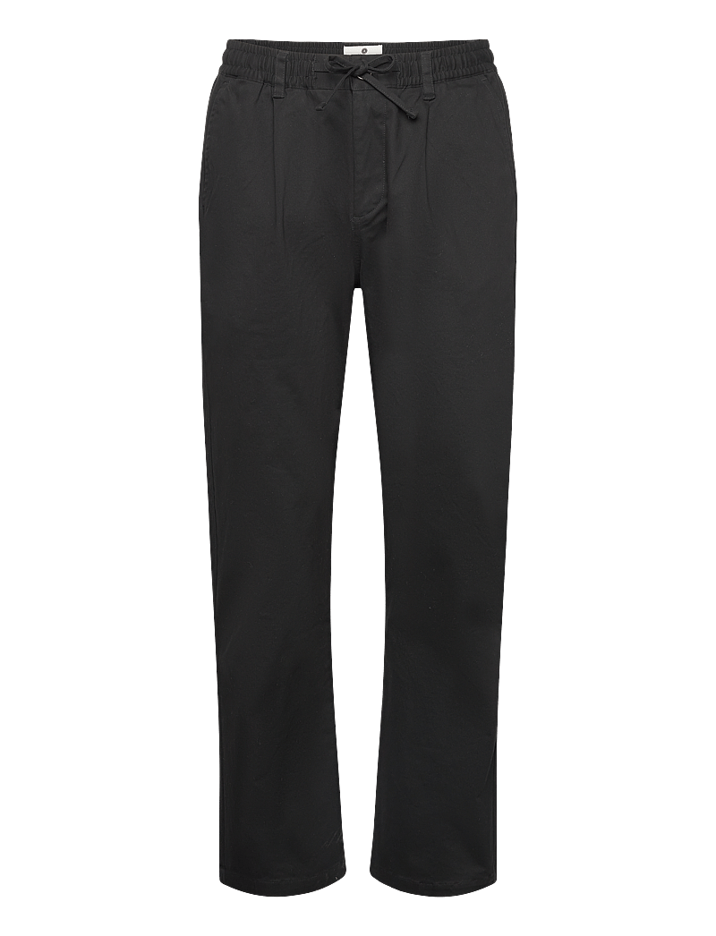 Anerkjendt - AKJAN COTTON PLEAT ELA PANTS - casual trousers - caviar - 0