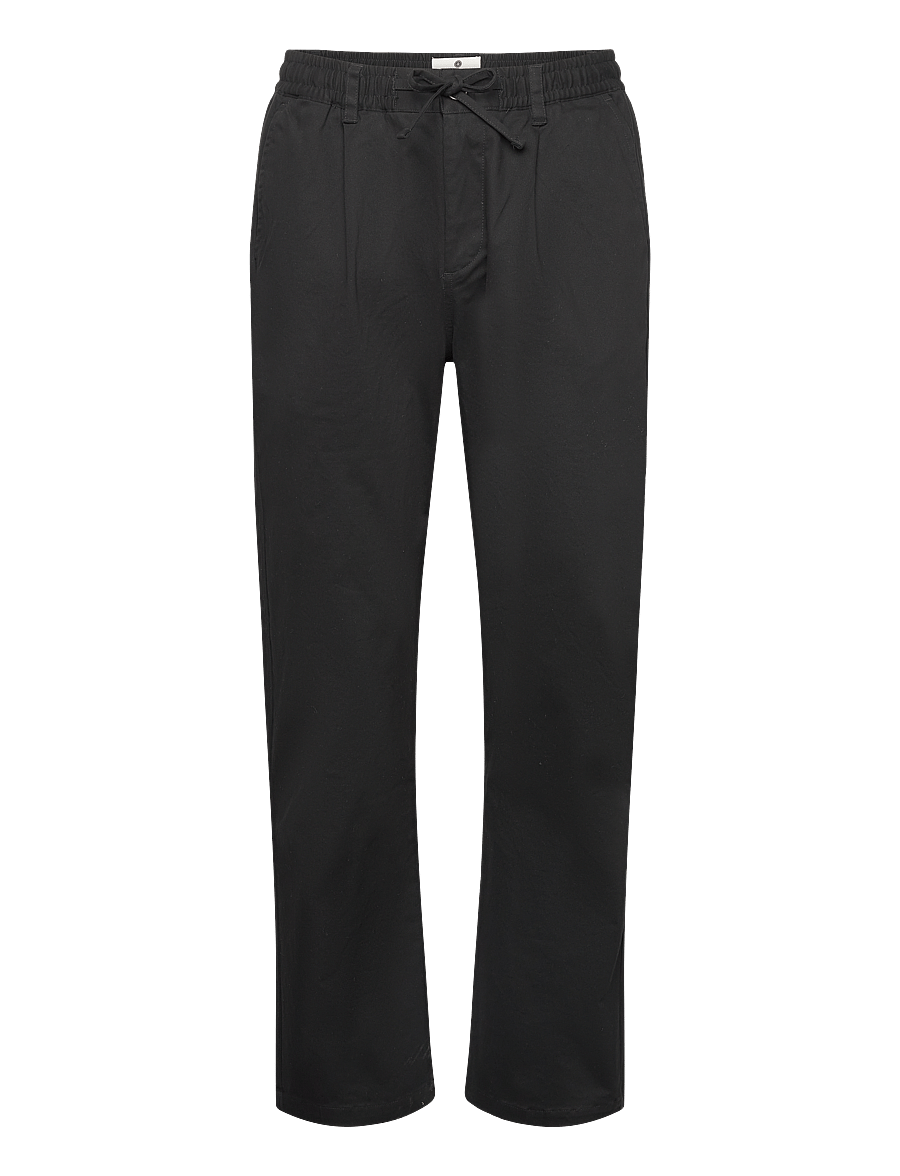 Anerkjendt - AKJAN COTTON PLEAT ELA PANTS - freizeithosen - caviar - 0