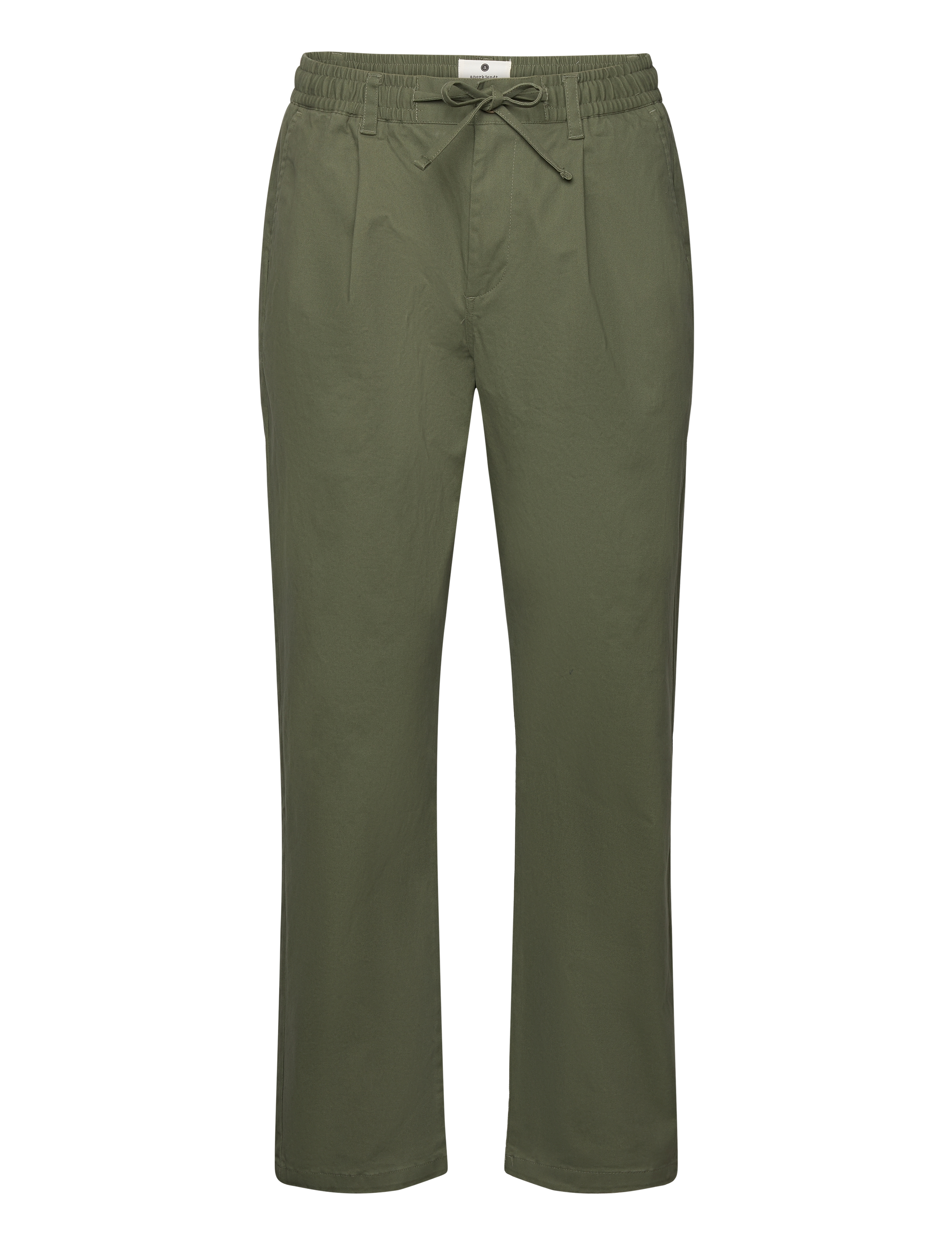 Anerkjendt AKJAN COTTON PLEAT ELA PANTS - Riided - OLIVINE / green