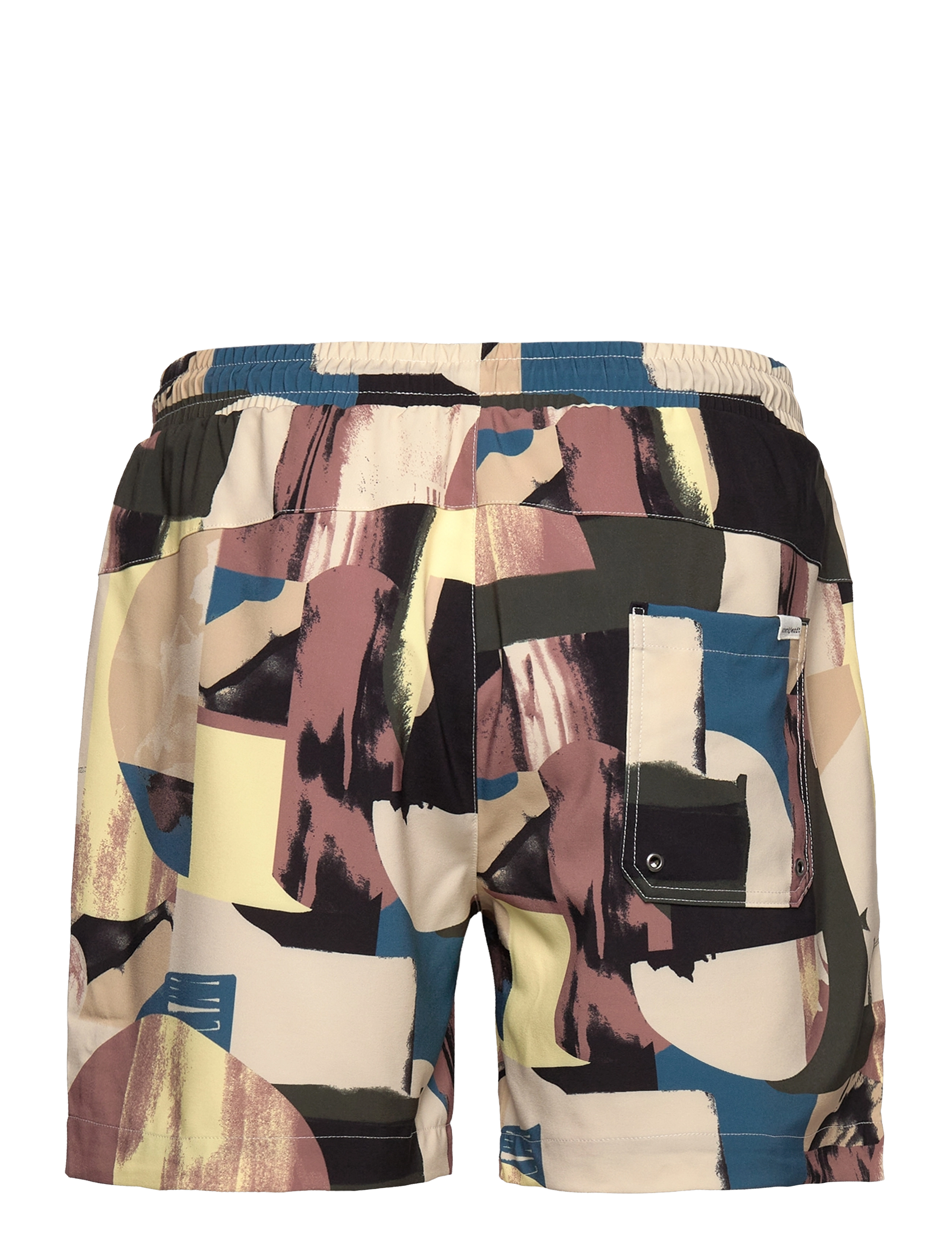 Anerkjendt - AKSHARK AOP SWIMSHORTS - cognac - 1