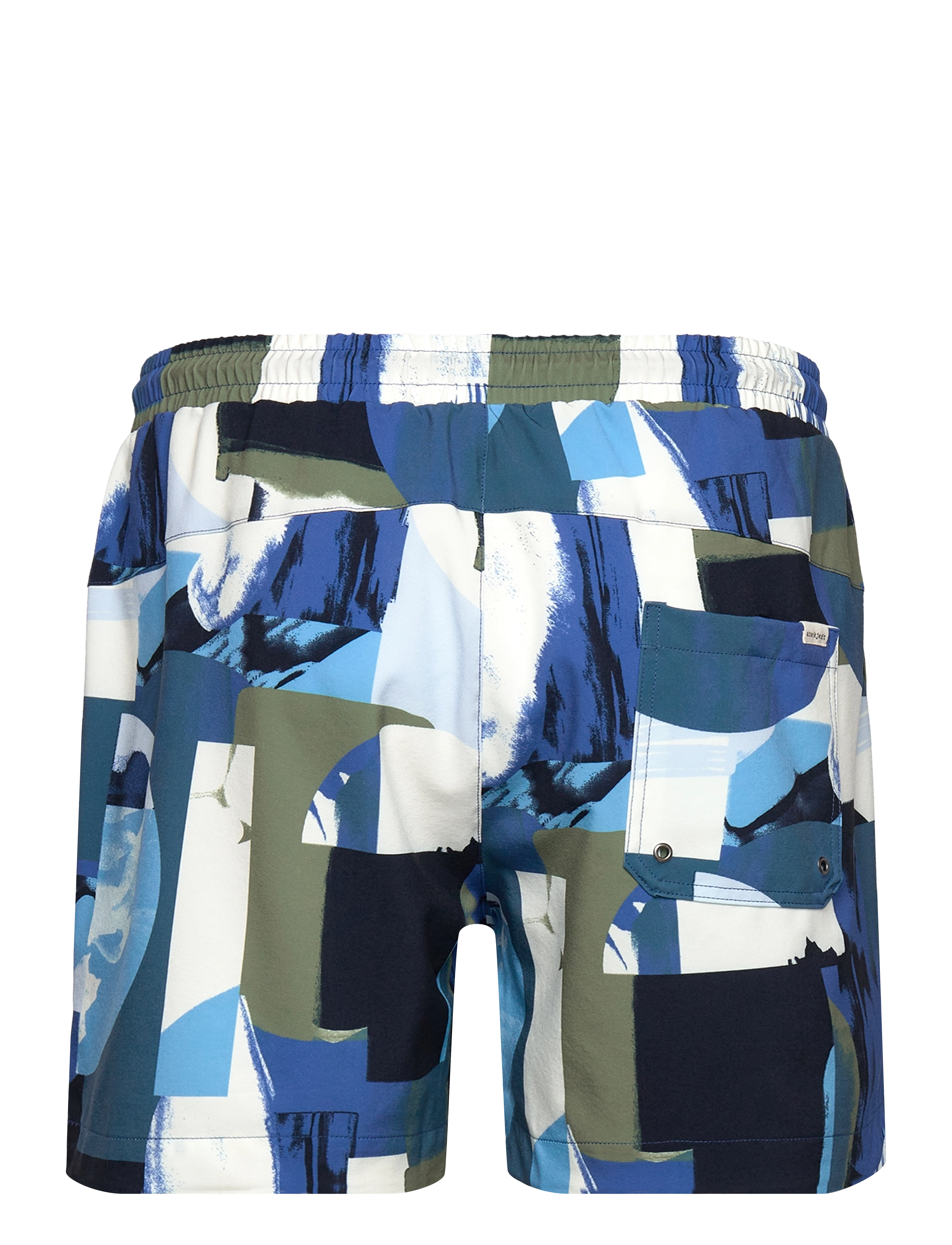 Anerkjendt - AKSHARK AOP SWIMSHORTS - indian teal - 1