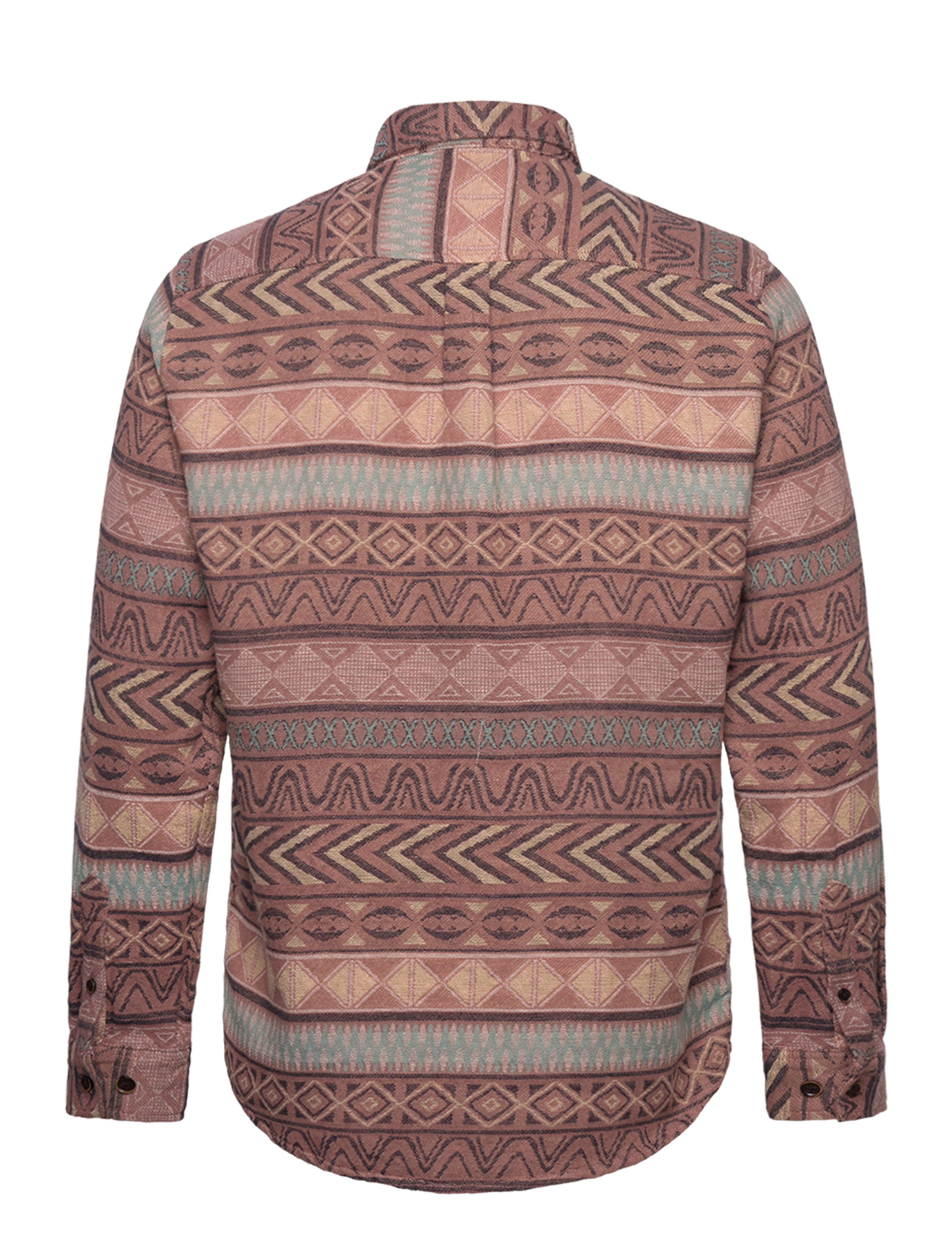 Anerkjendt - AKLEIF L/S JACQUARD SHIRT - cognac - 1