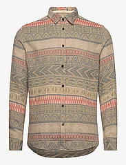 Anerkjendt - AKLEIF L/S JACQUARD SHIRT - casual shirts - incense - 0