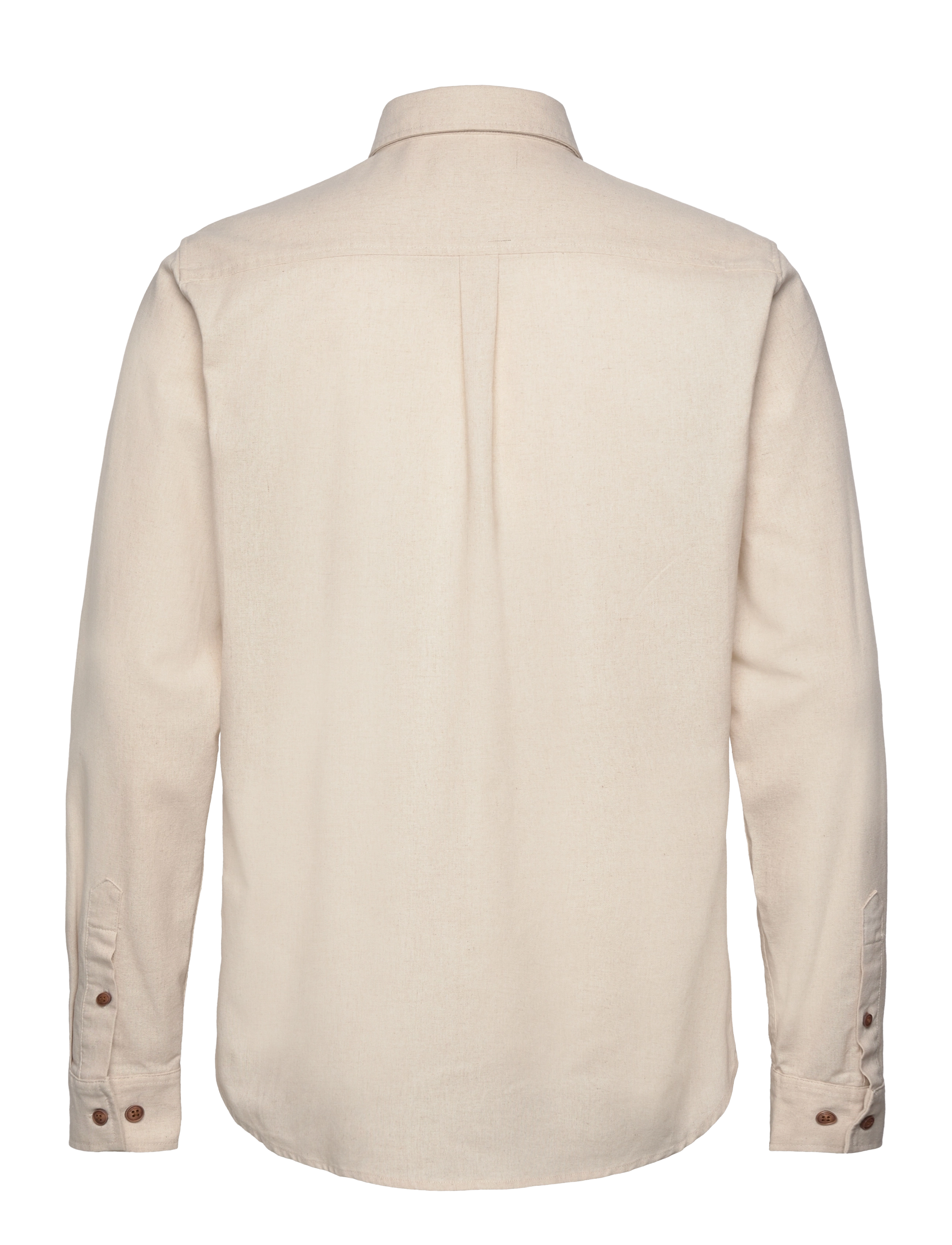 Anerkjendt - AKLEIF L/S COT/LINEN SHIRT - brown rice - 1