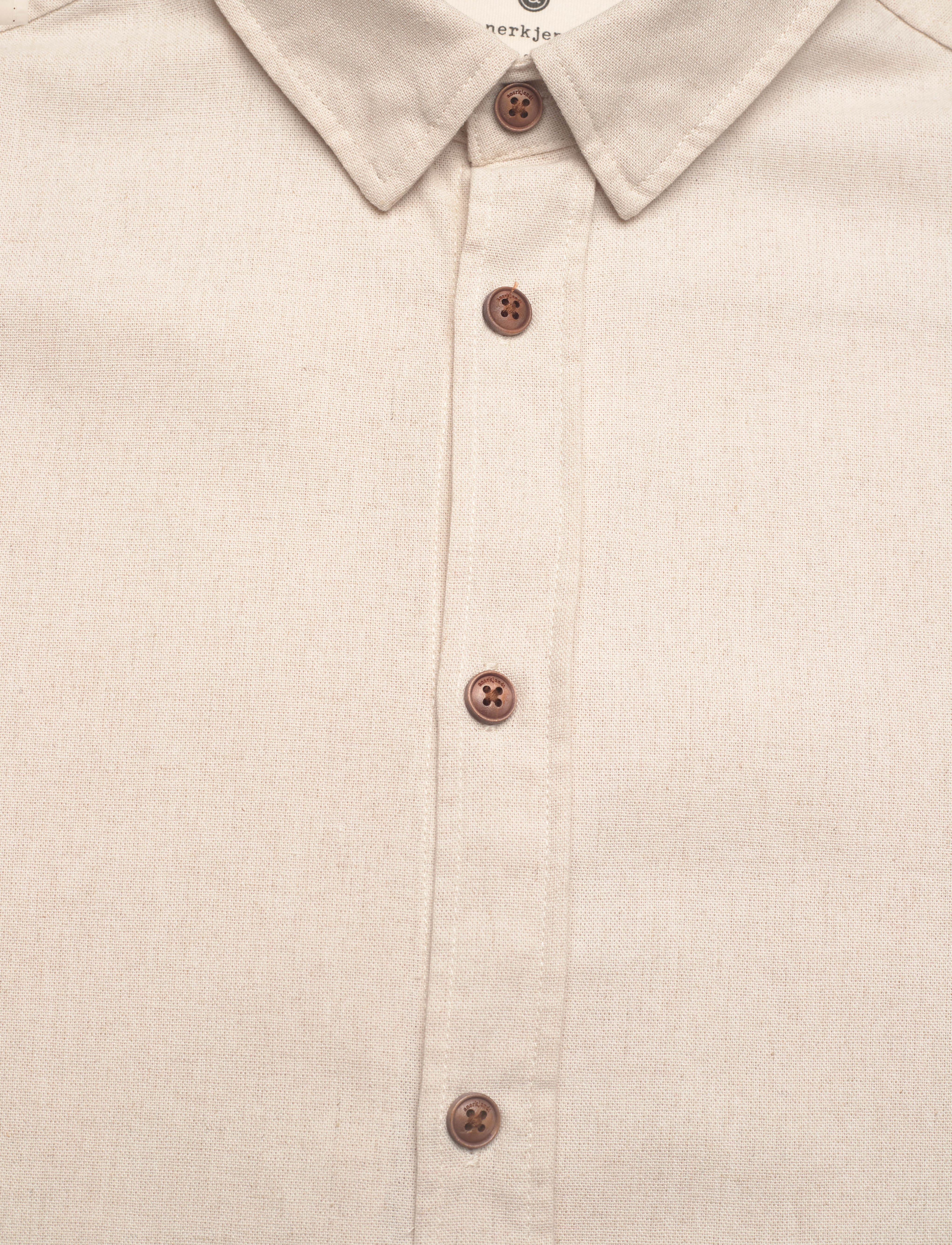 Anerkjendt - AKLEIF L/S COT/LINEN SHIRT - brown rice - 2