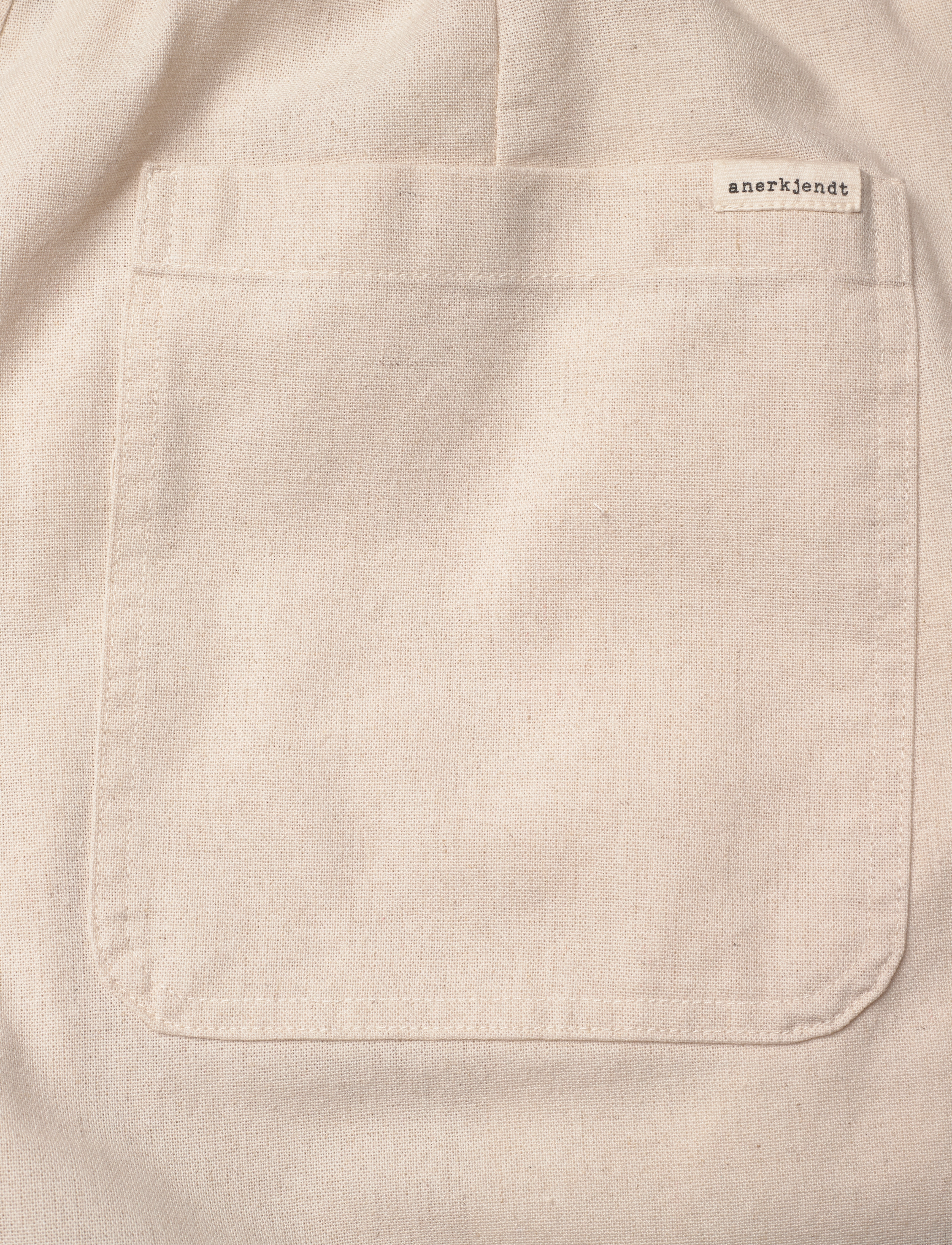 Anerkjendt - AKJAN COT/LINEN ELA PANTS - brown rice - 4