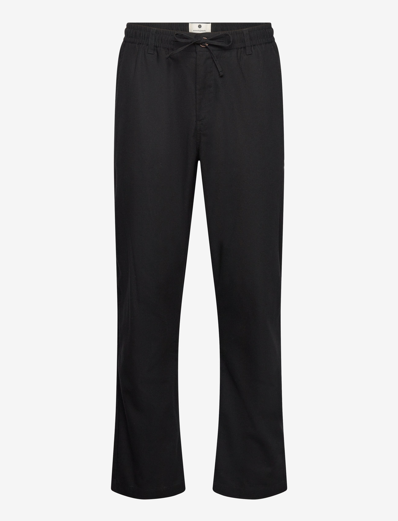 Anerkjendt - AKJAN COT/LINEN ELA PANTS - caviar - 0