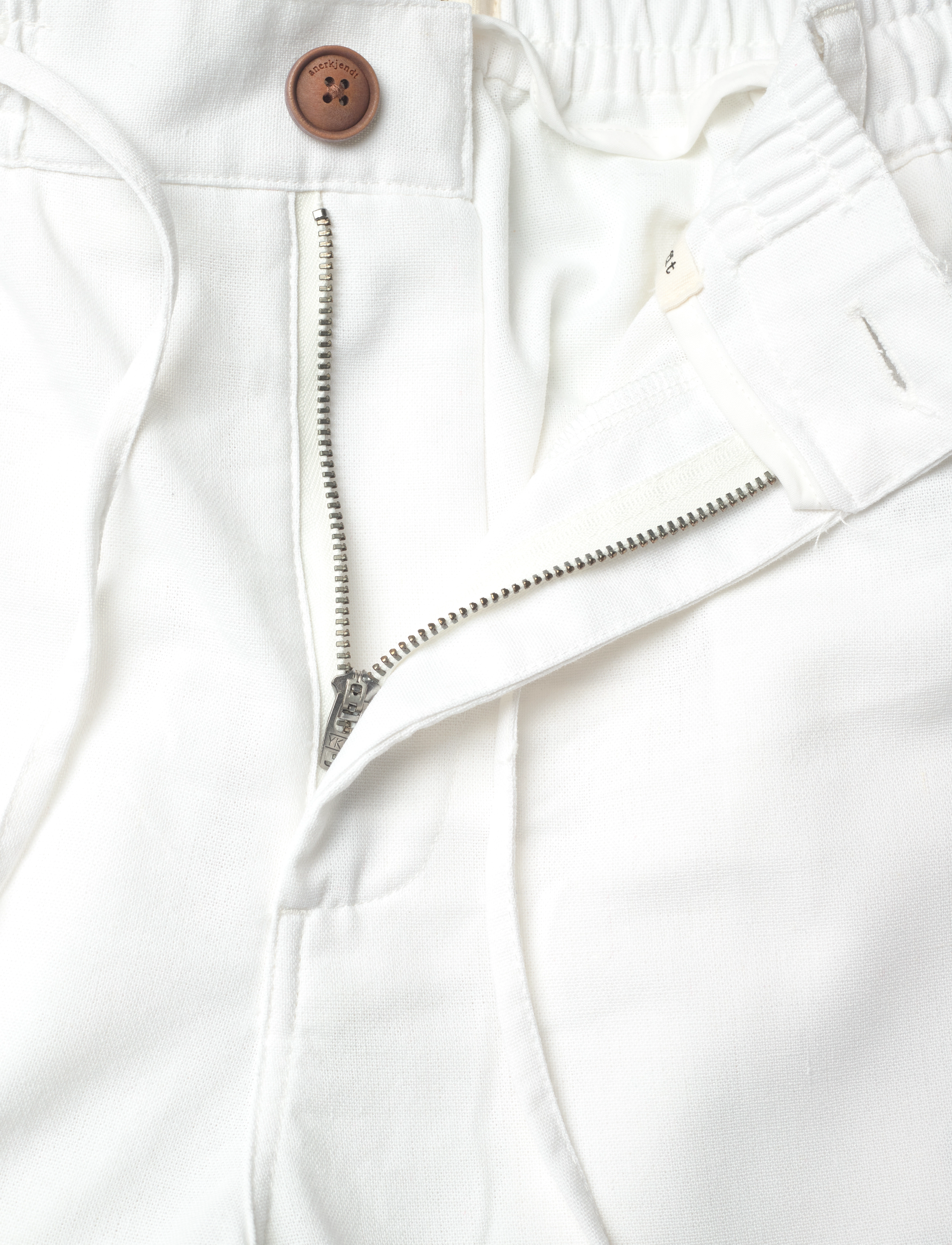 Anerkjendt - AKJAN COT/LINEN ELA PANTS - tofu - 3