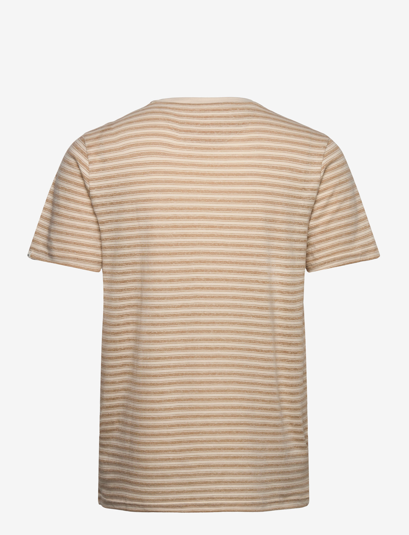 Anerkjendt - AKROD S/S COT/LINEN STRIPE TEE - incense - 1