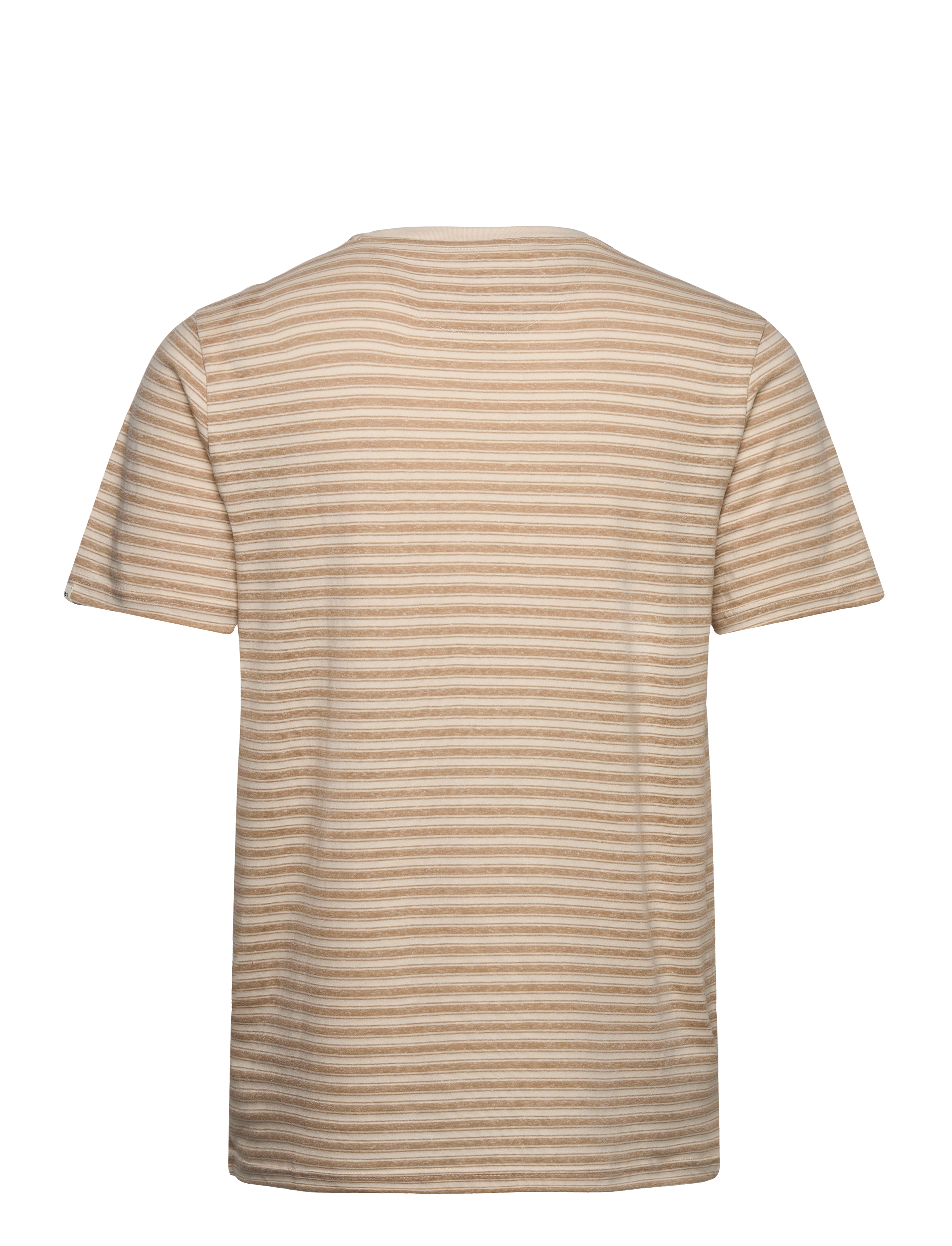 Anerkjendt - AKROD S/S COT/LINEN STRIPE TEE - incense - 1