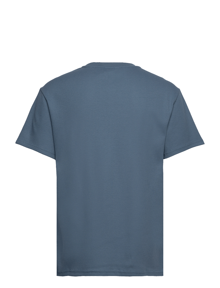 Anerkjendt - AKKIKKI S/S WAFFLE TEE - indian teal - 1