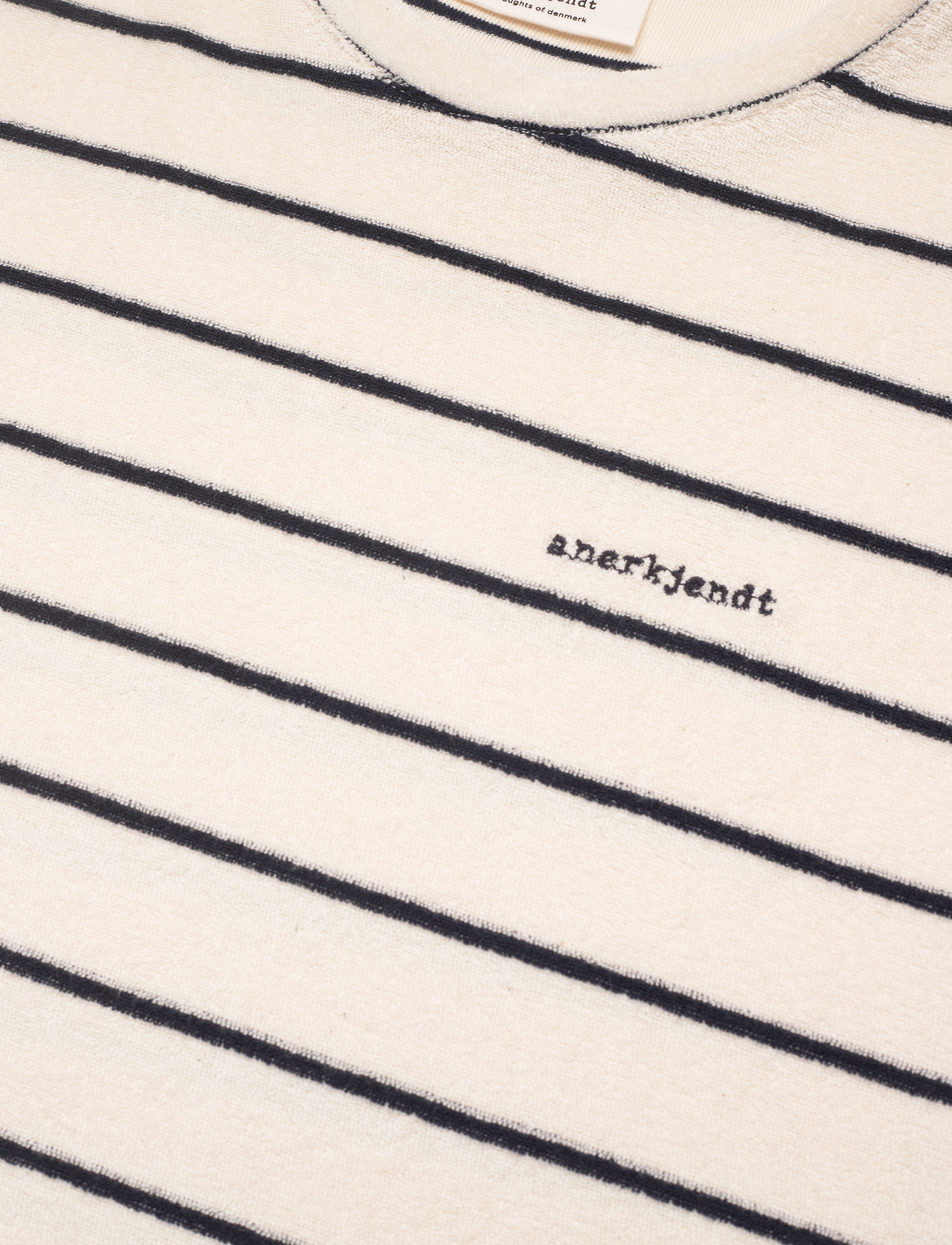 Anerkjendt - AKKIIKKI S/S FROTTE STRIPE TEE - sky captain - 2