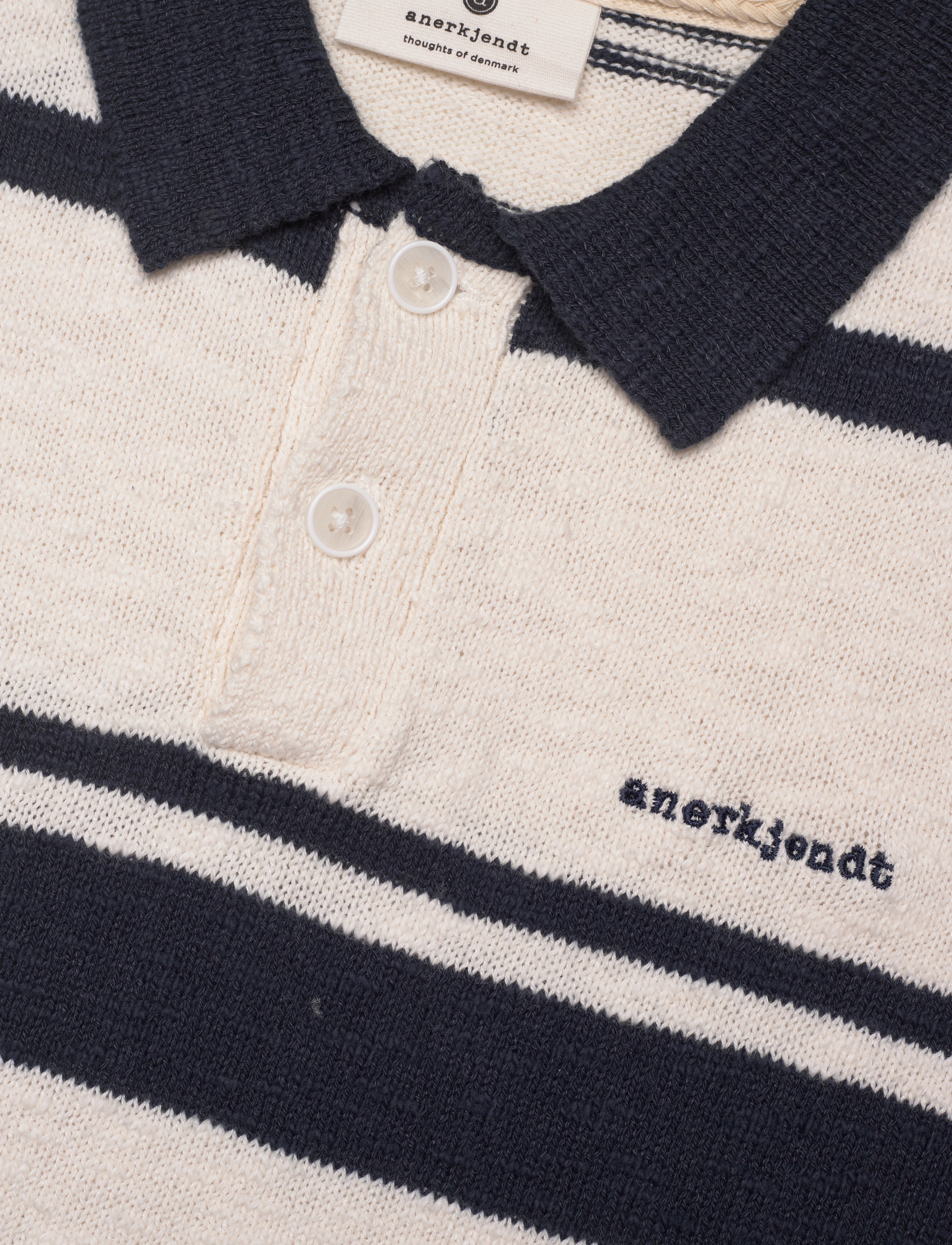Anerkjendt - AKSOFUS STRIPE S/S KNIT - sky captain - 2