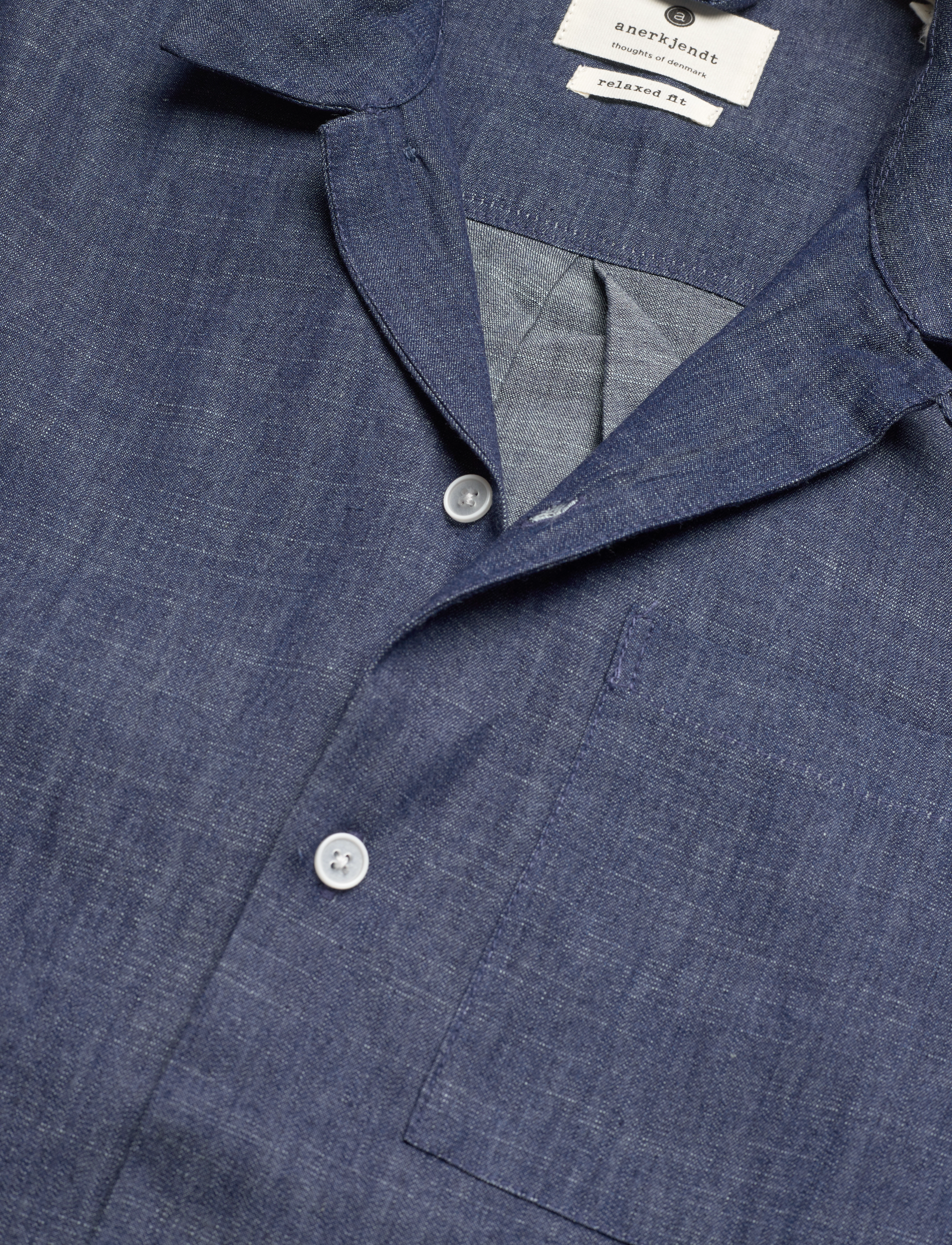 Anerkjendt - AKKURT S/S CHAMBRAY SHIRT - sky captain - 2