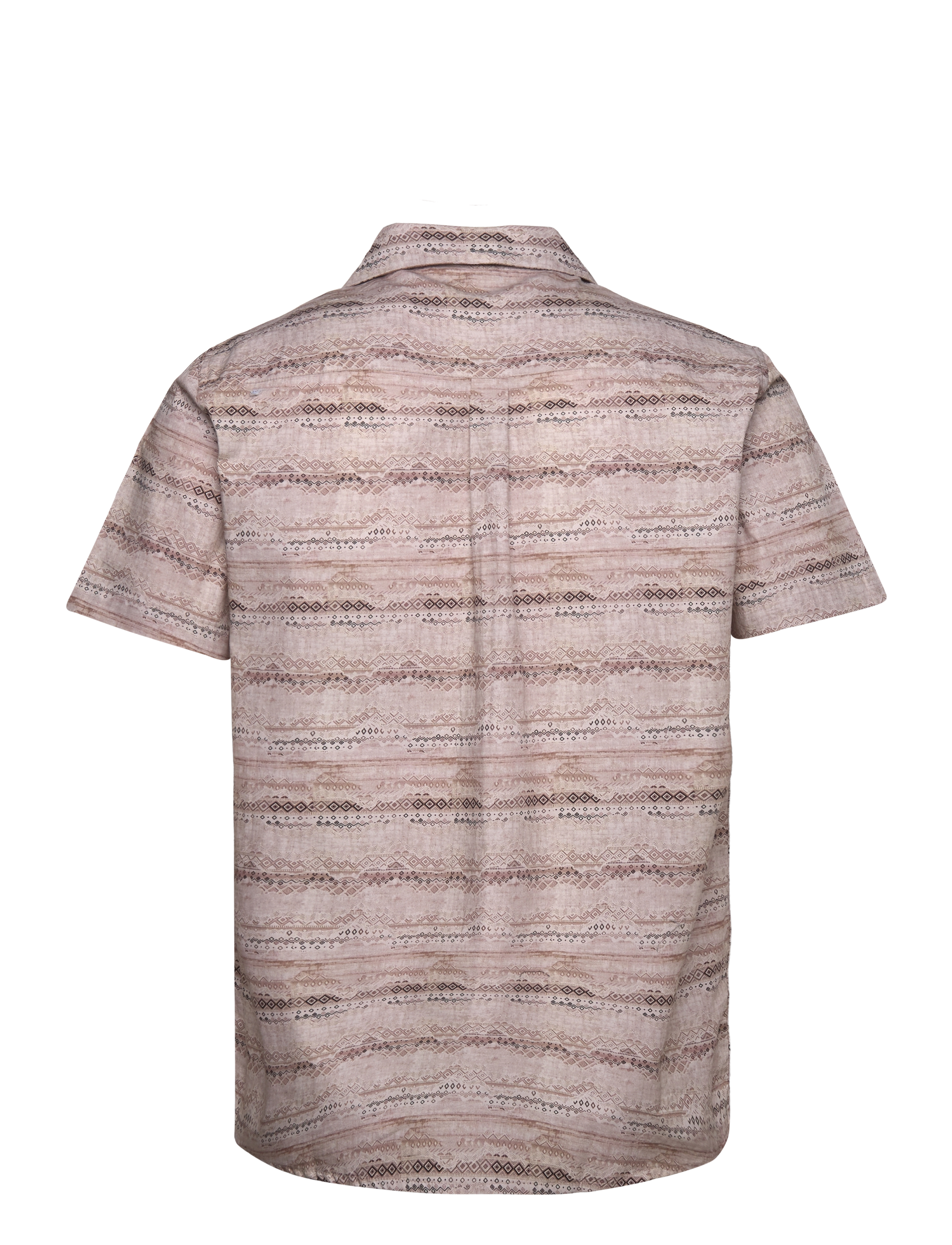 Anerkjendt - AKLEO S/S POPLIN AOP - brindle - 1