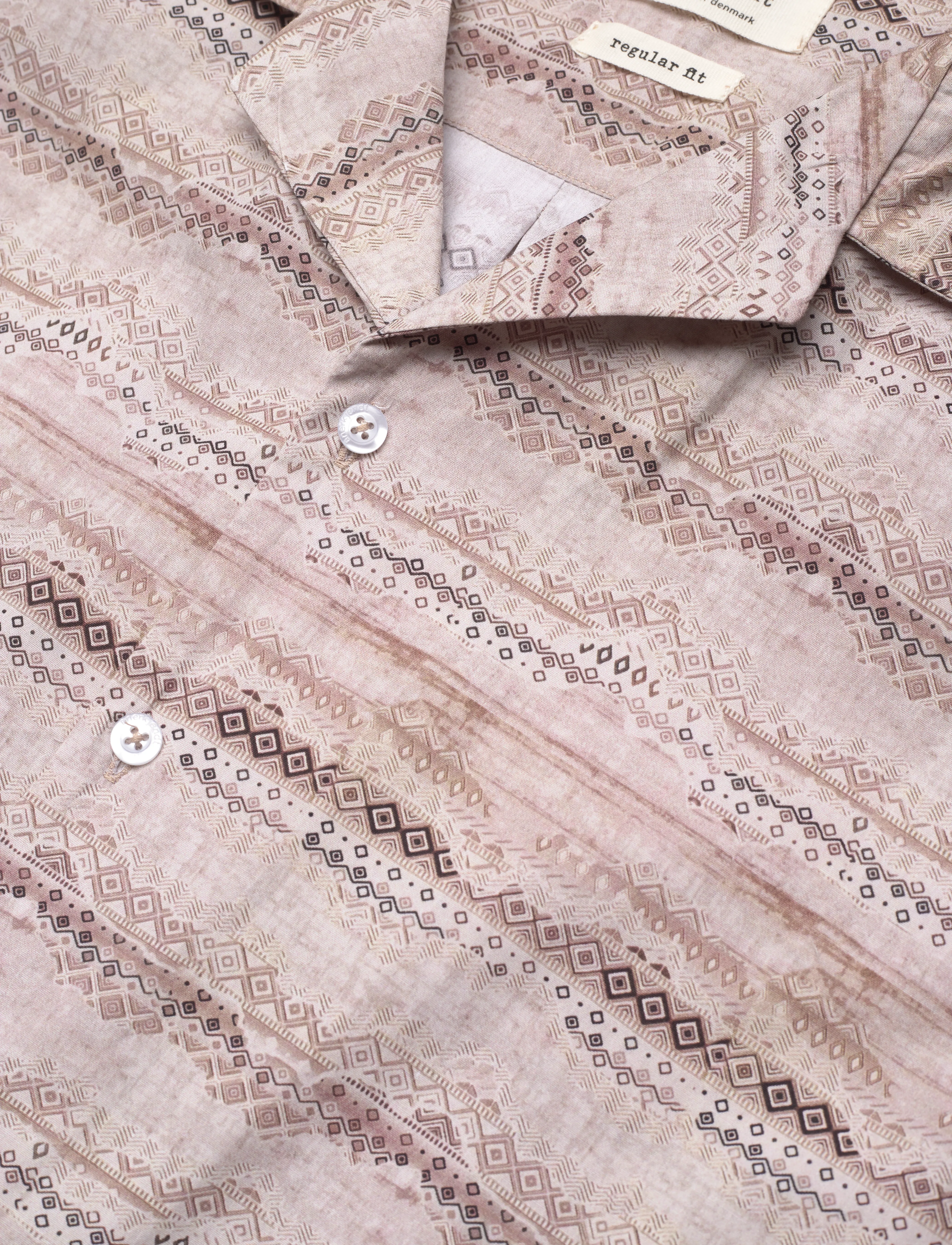Anerkjendt - AKLEO S/S POPLIN AOP - brindle - 3