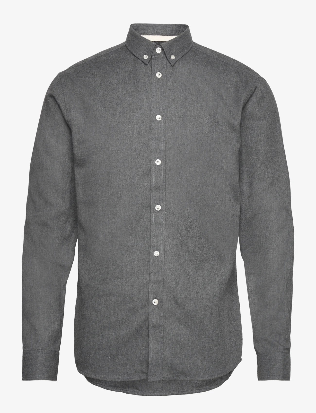 Anerkjendt - AKKONRAD MELANGE SHIRT - basic shirts - granit grey mel - 0
