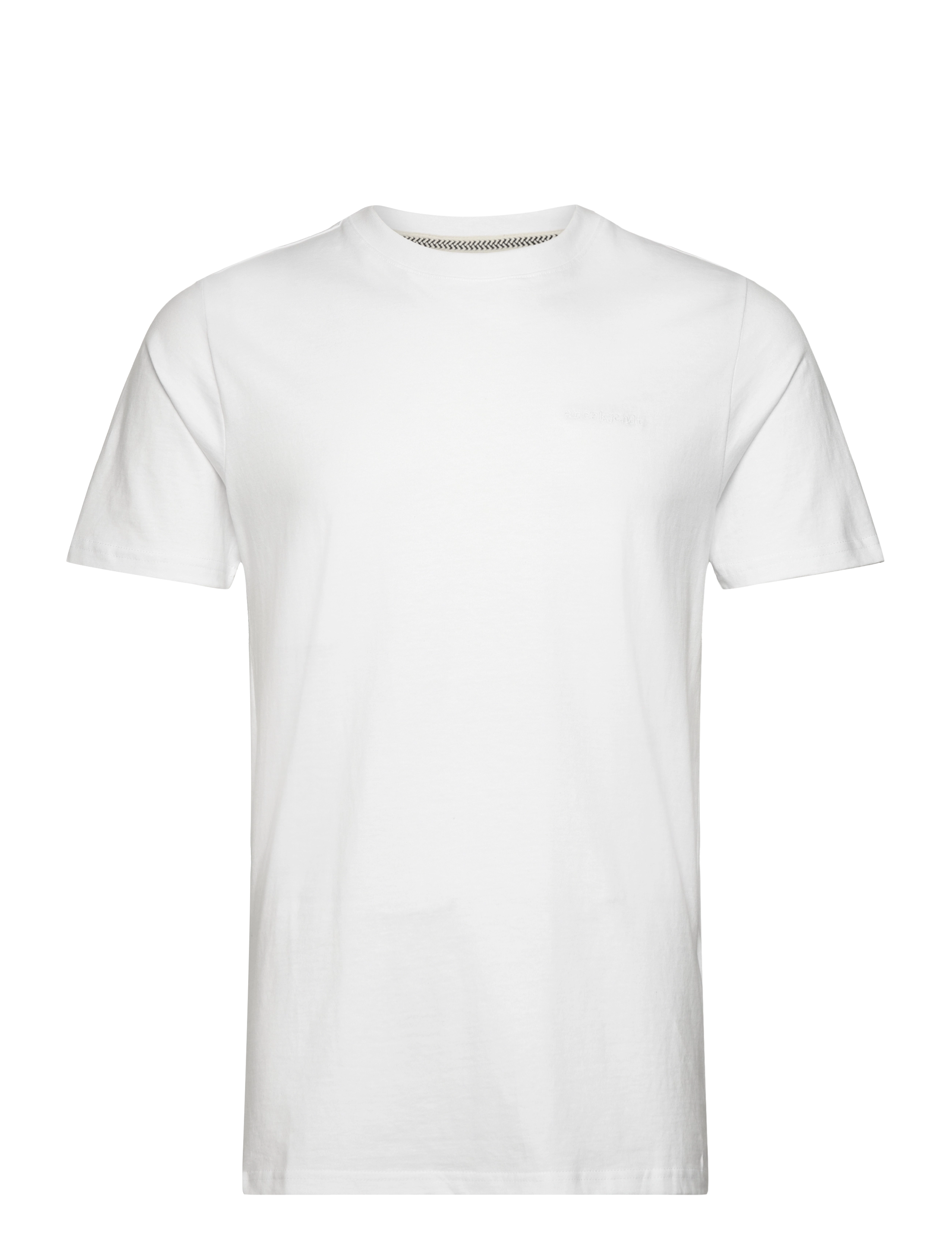 Anerkjendt AKROD S/S TEE NOOS - GOTS - T-shirts - BRIGHT WHITE / white