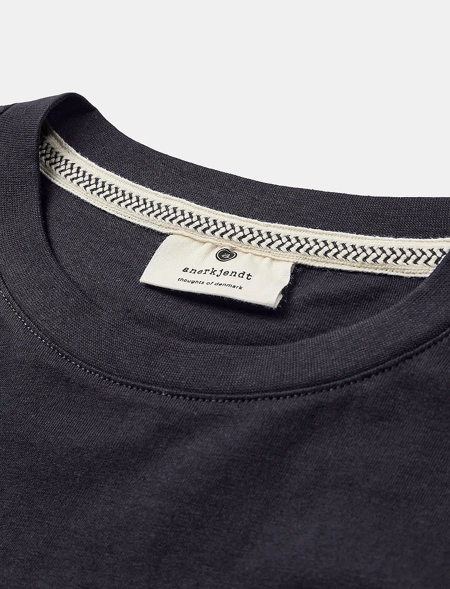 Anerkjendt - AKROD S/S TEE NOOS - GOTS - marškinėliai trumpomis rankovėmis - sky captain - 2