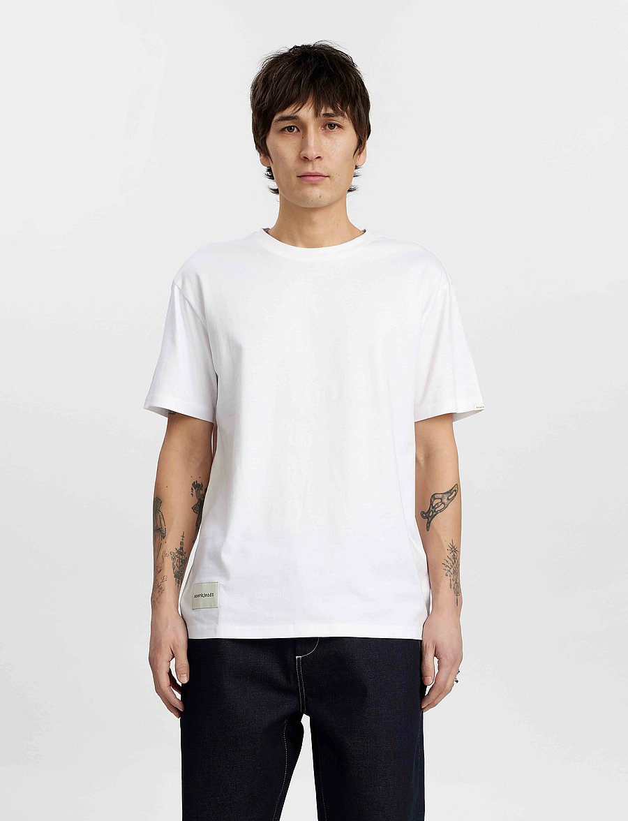 Anerkjendt - AKKIKKI S/S TEE NOOS - GOTS - kortärmade t-shirts - bright white - 0