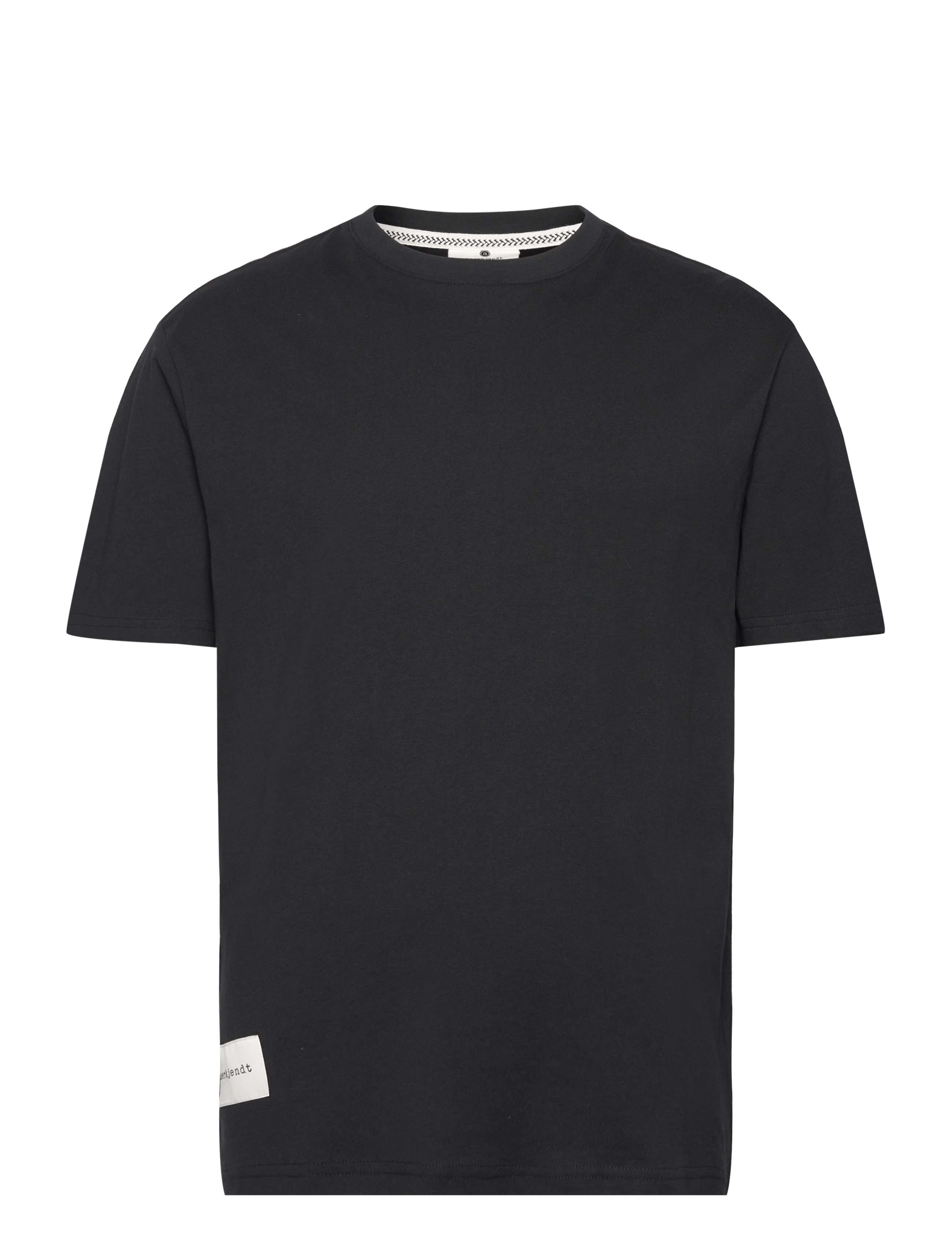 Anerkjendt AKKIKKI S/S TEE NOOS - GOTS - T-shirts - CAVIAR / black