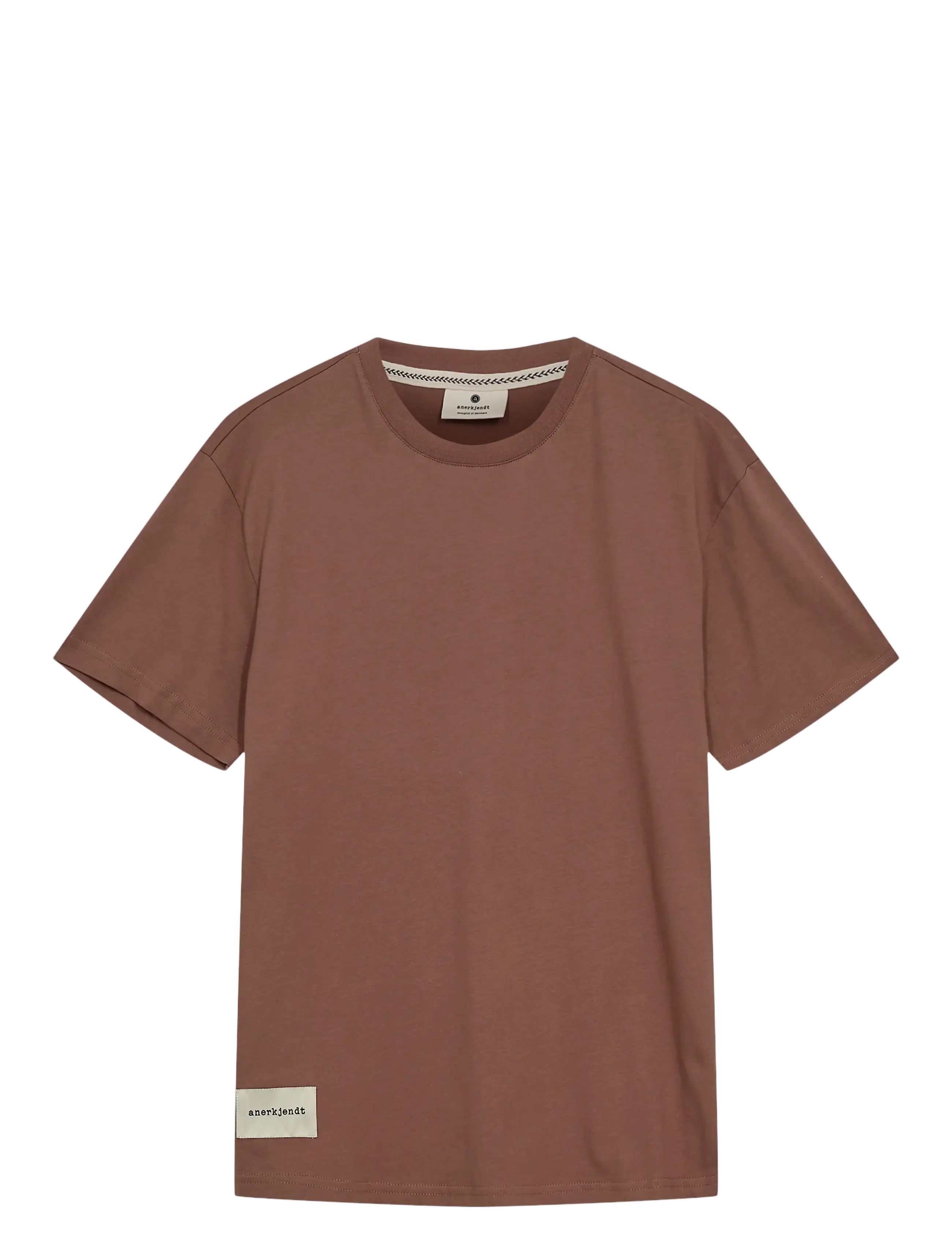 Anerkjendt AKKIKKI S/S TEE NOOS - GOTS - Tøj - COGNAC / brown