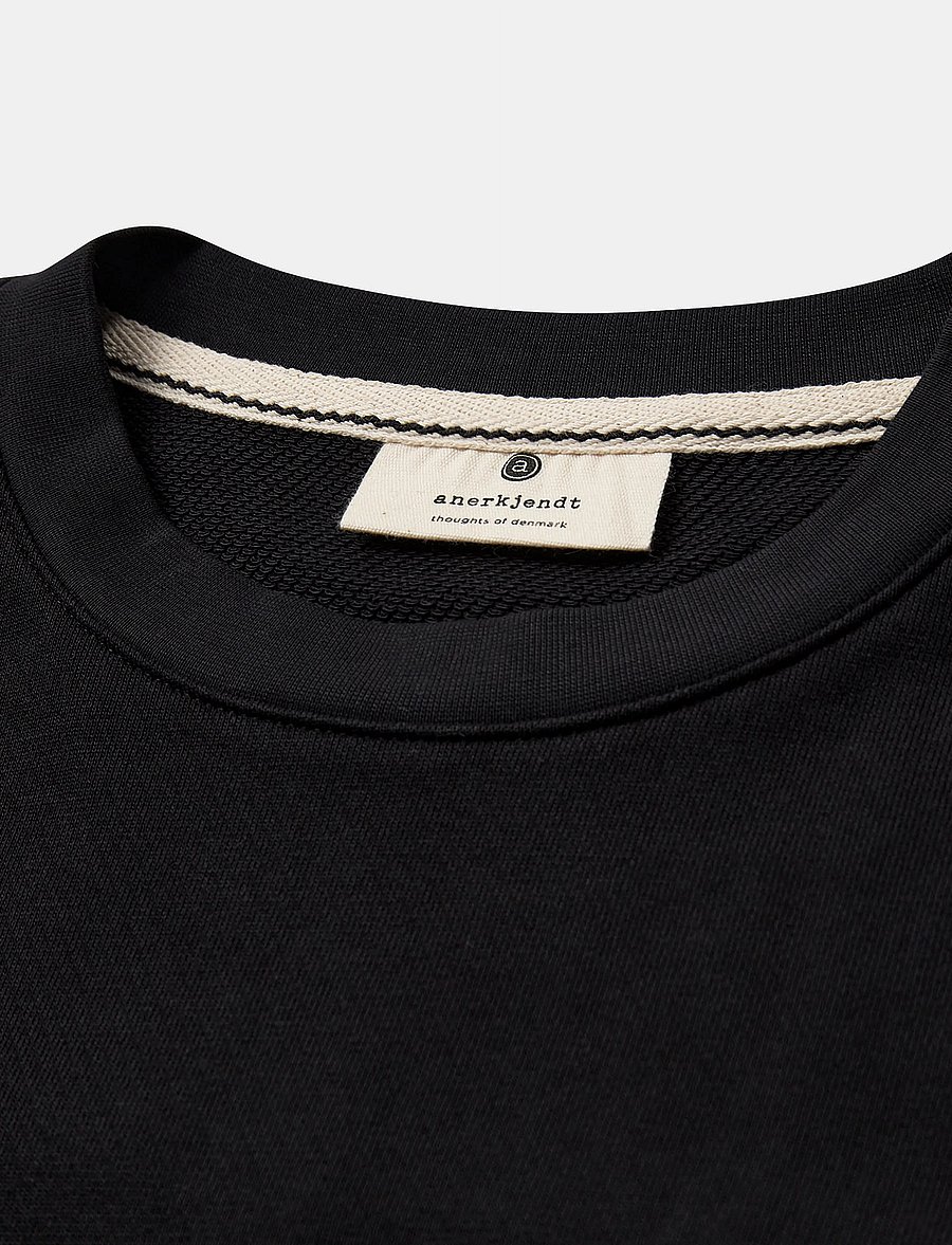 Anerkjendt - AKRUBEN SWEAT NOOS - GOTS - sweatshirts - caviar - 2