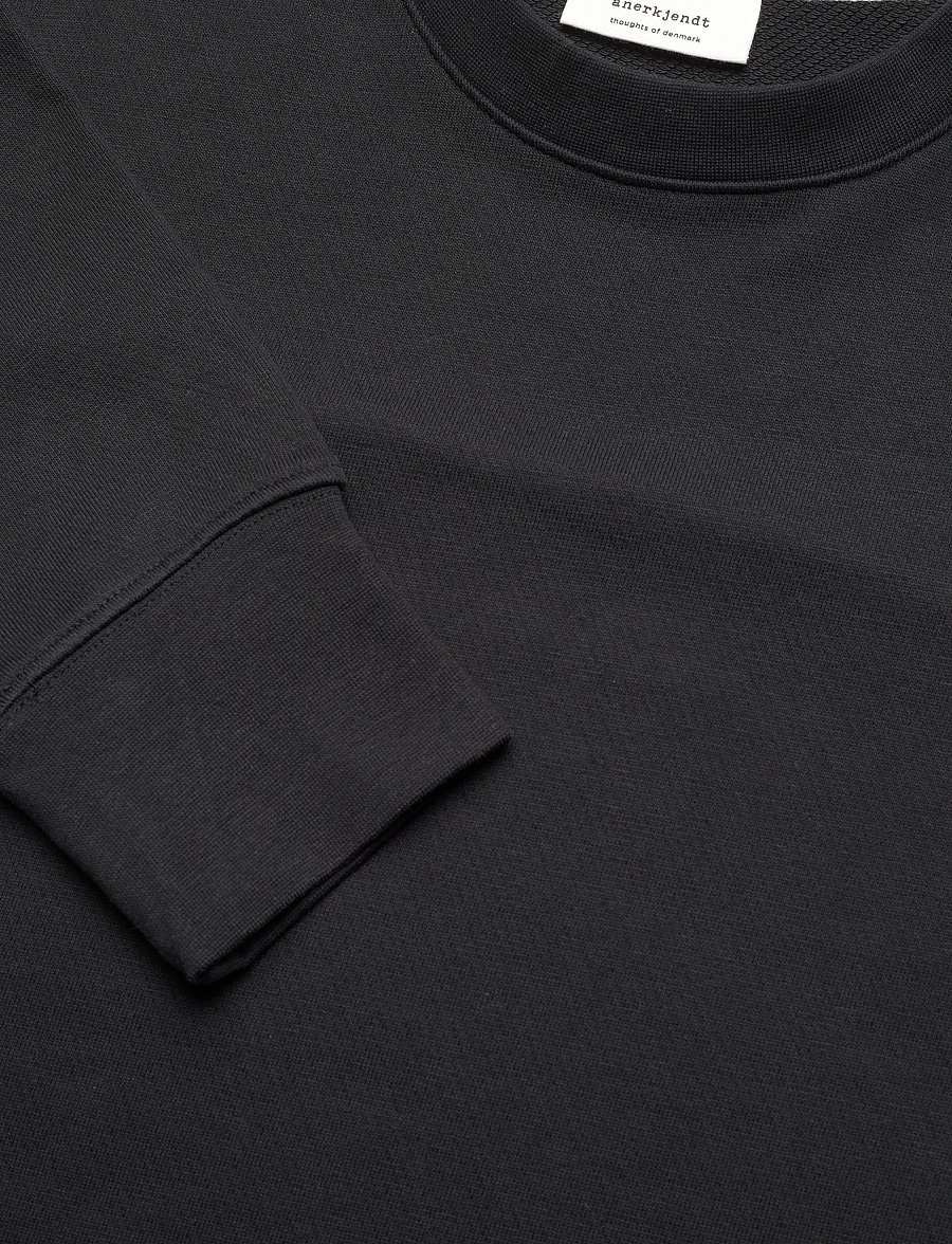 Anerkjendt - AKRUBEN SWEAT NOOS - GOTS - sweatshirts - caviar - 2