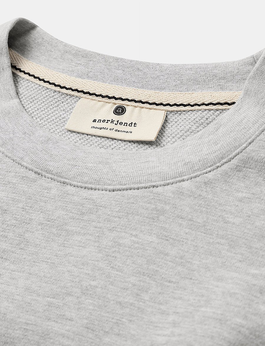 Anerkjendt - AKRUBEN SWEAT NOOS - GOTS - sweatshirts - light grey mel - 2