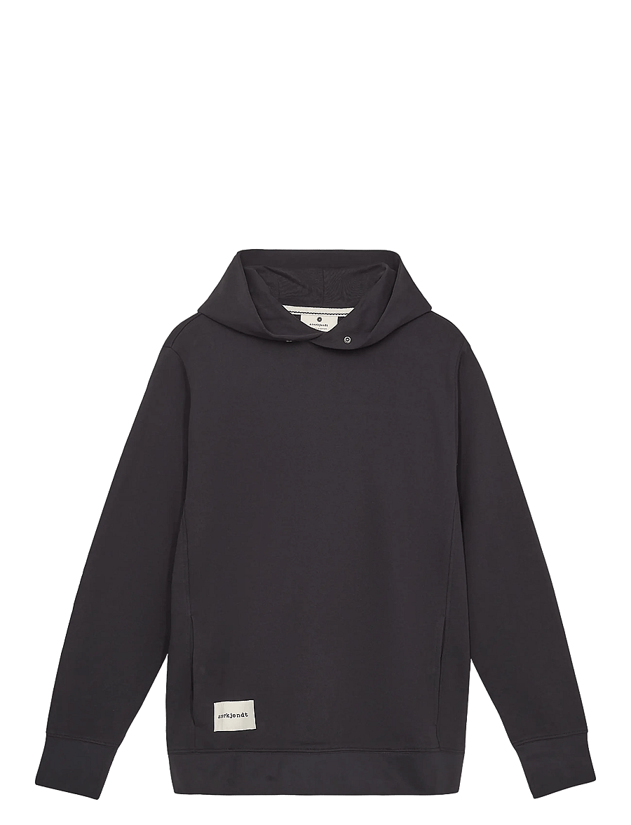 Anerkjendt - AKMELVIN HOODIE NOOS - GOTS - hoodies - caviar - 0
