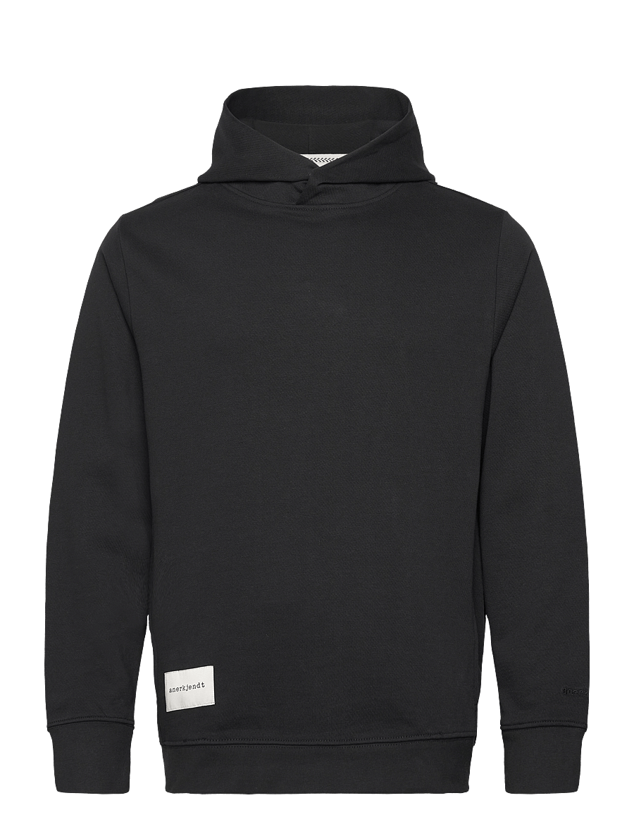 Anerkjendt - AKMELVIN HOODIE NOOS - GOTS - kapuzenpullover - caviar - 0