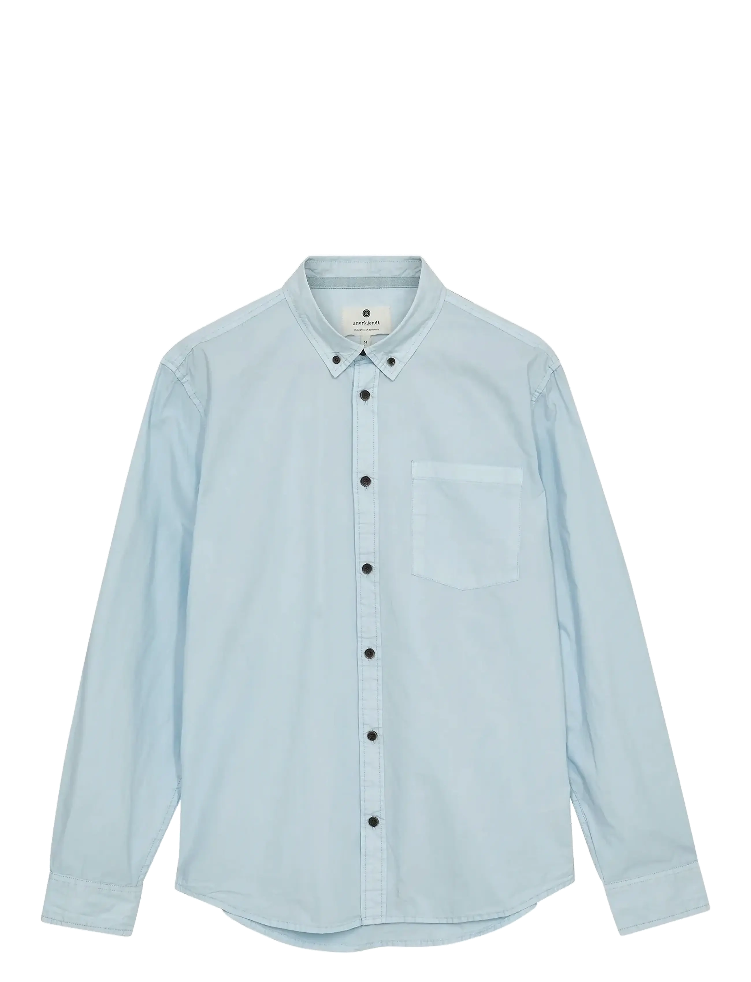 Anerkjendt AKKONRAD L/S POPLIN SHIRT NOOS - Tøj - BABY BLUE / blue