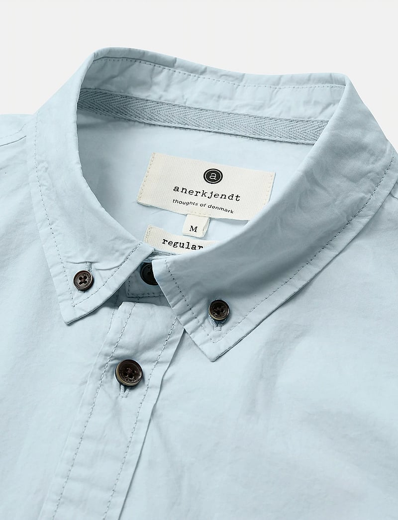 Anerkjendt - AKKONRAD L/S POPLIN SHIRT NOOS - casual hemden - baby blue - 2