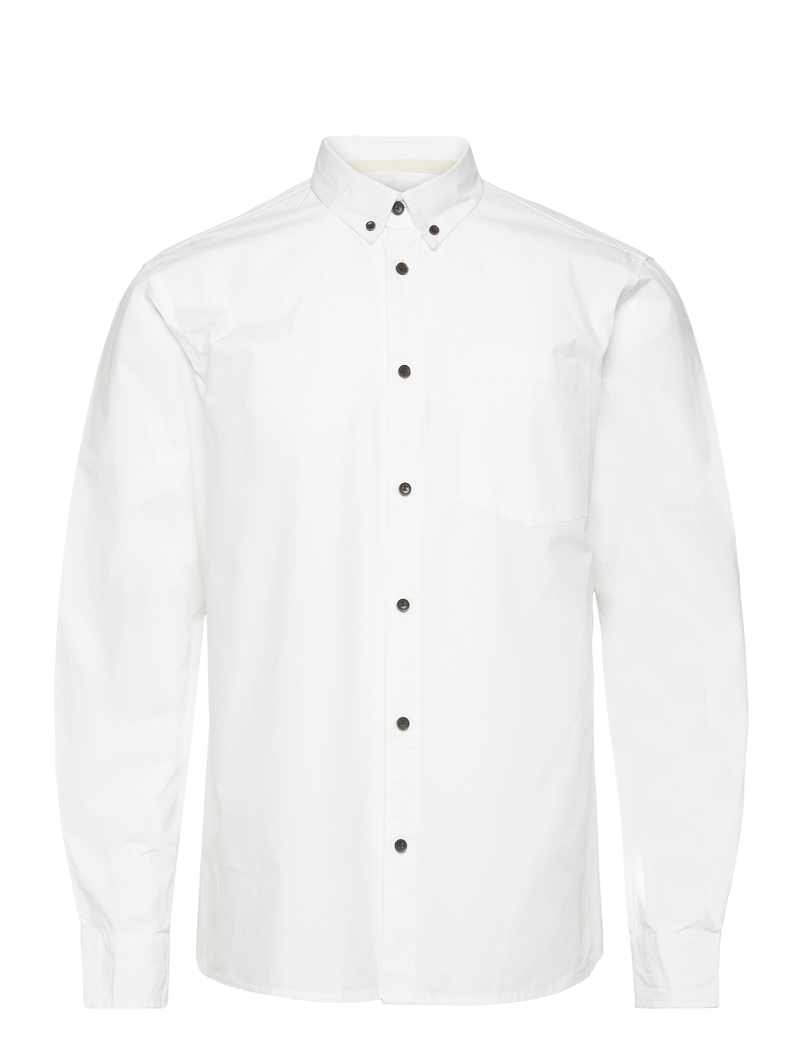 Anerkjendt AKKONRAD L/S POPLIN SHIRT NOOS - Tøj - BRIGHT WHITE / white