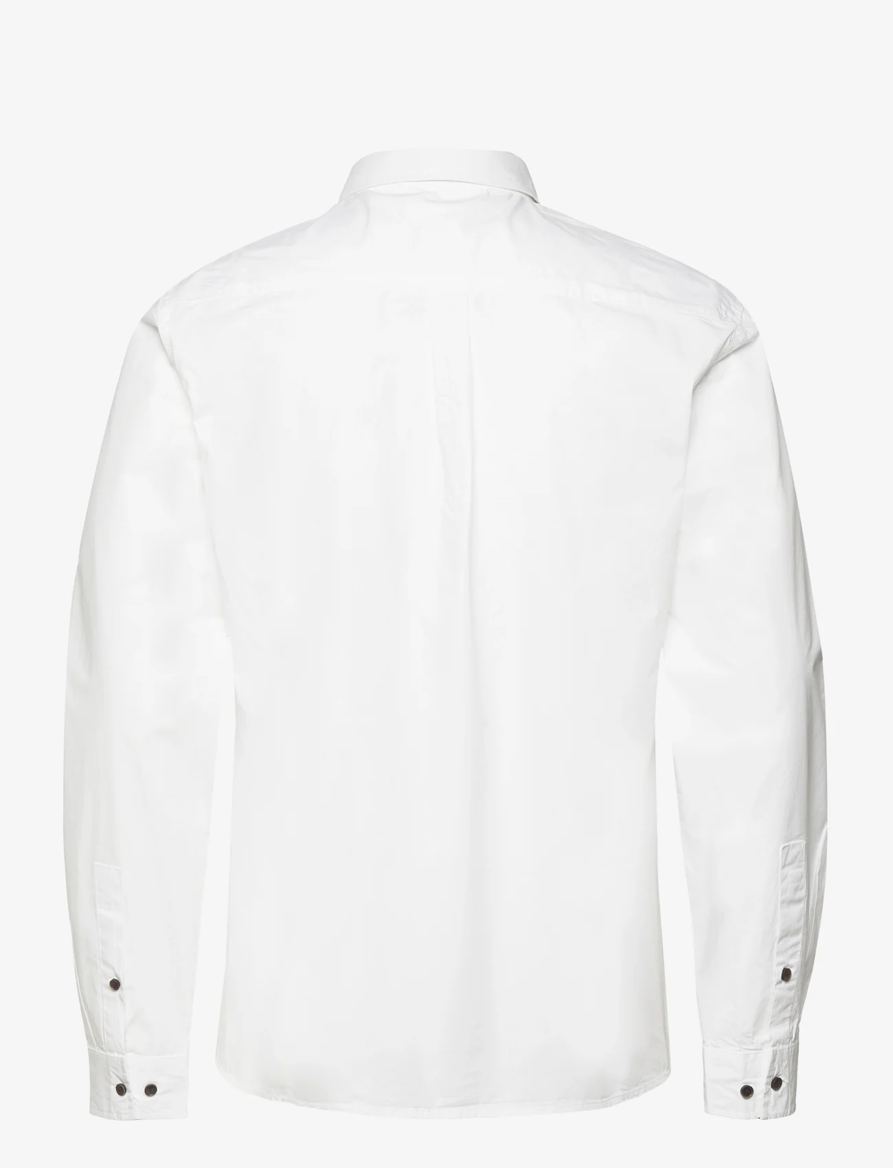 Anerkjendt - AKKONRAD L/S POPLIN SHIRT NOOS - casual overhemden - bright white - 1