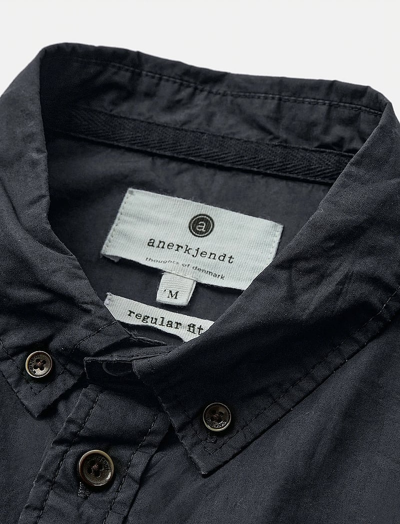 Anerkjendt - AKKONRAD L/S POPLIN SHIRT NOOS - vabaajasärgid - sky captain - 3