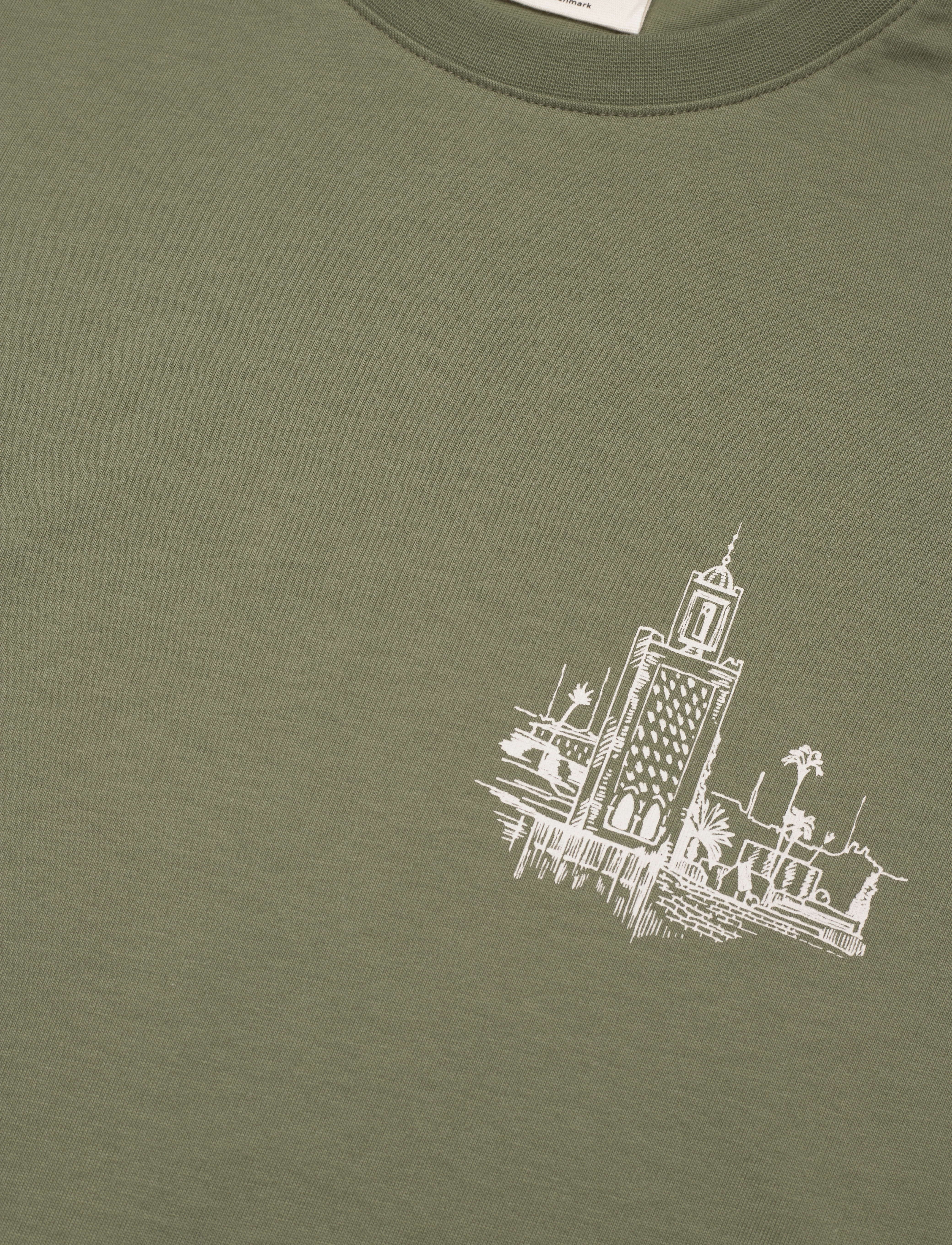 Anerkjendt - AKKIKKI S/S MARRAKECH1 TEE - GOTS - olivine - 3