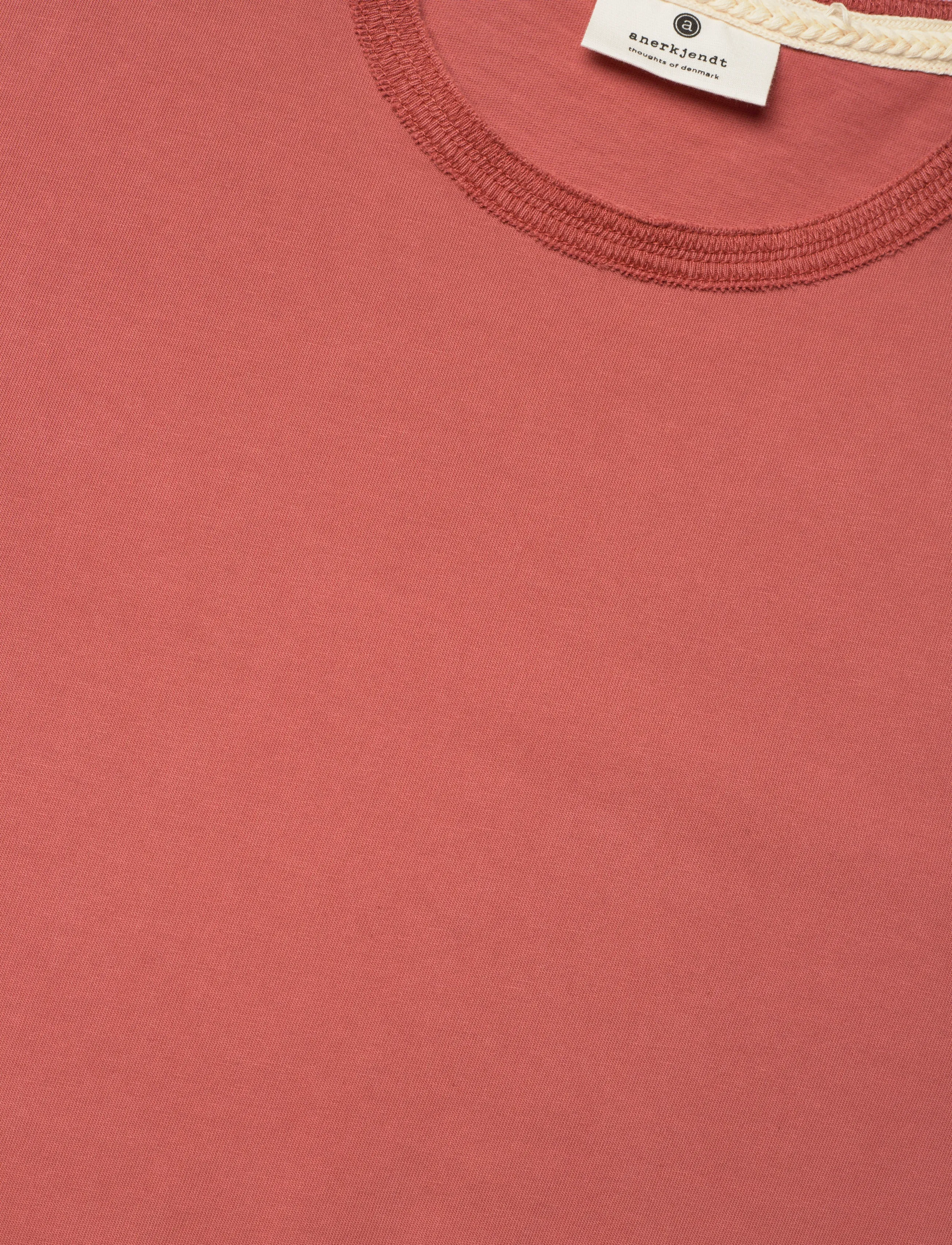Anerkjendt - AKKIKKI S/S TEE - kortärmade t-shirts - auburn - 2
