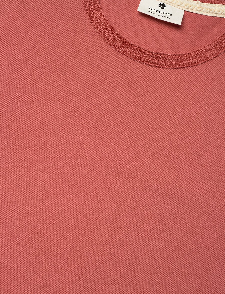 Anerkjendt - AKKIKKI S/S TEE - kurzärmelige t-shirts - auburn - 2